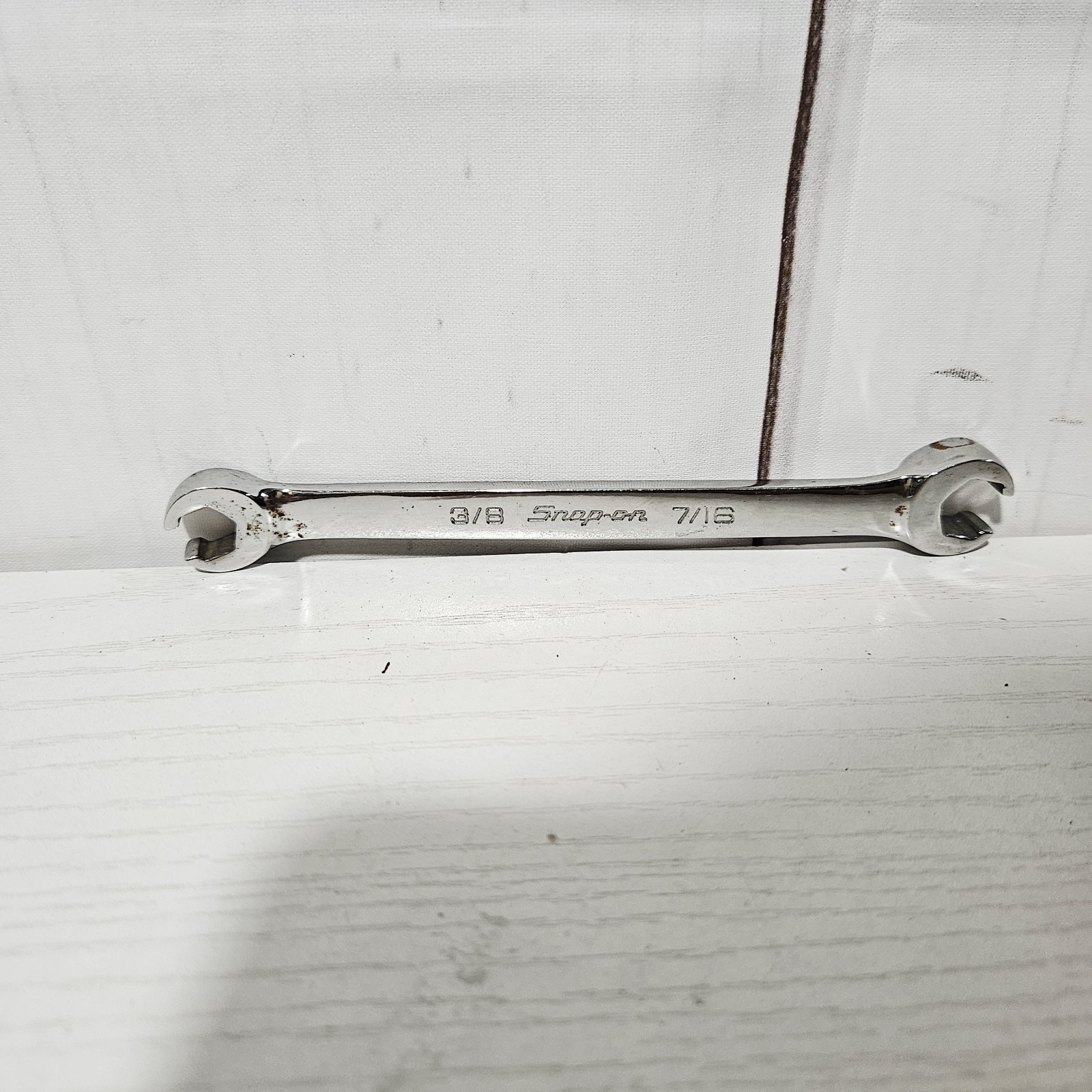 Snap-on Tools 3/8″ 7/16″ SAE Double Flare Nut 6pt Line Wrench RXFS1214B