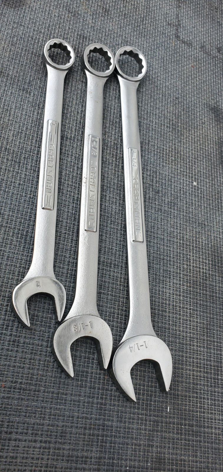 Craftsman 44708 1 1/4″ 44707 1 1/8″ 44705 1″ Wrenches In Great Condition Usa