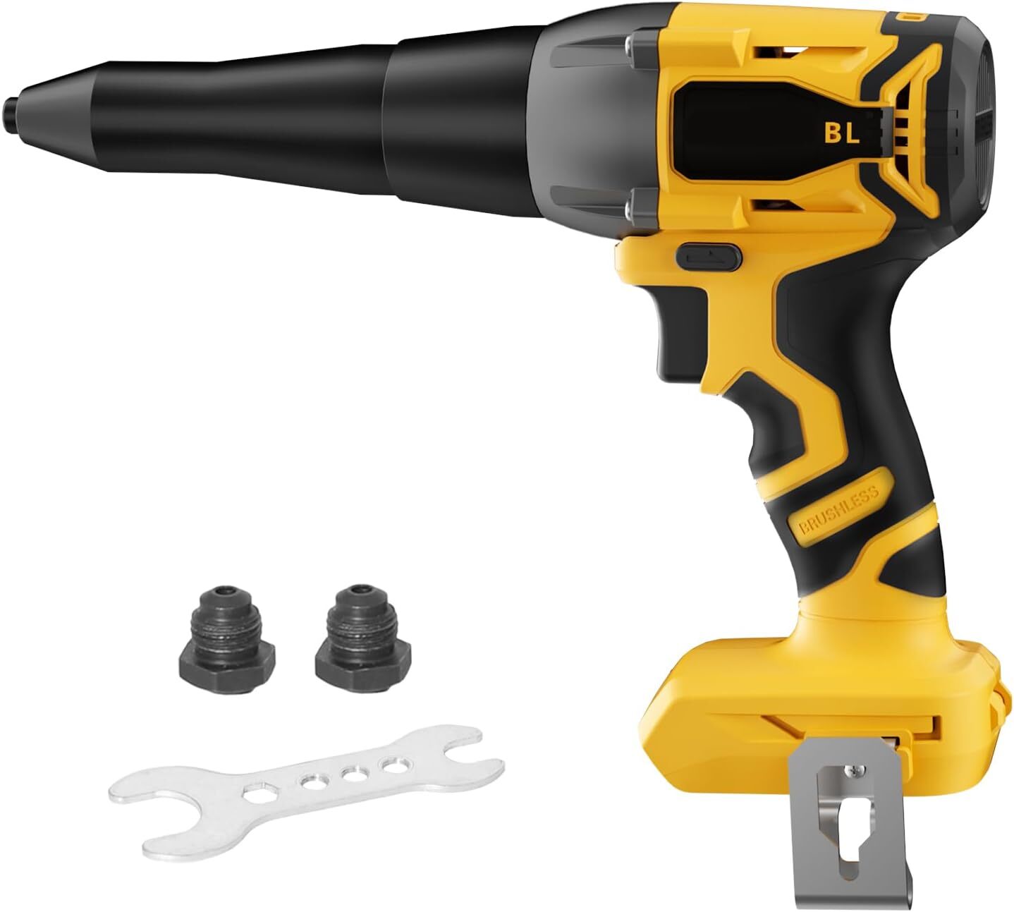 Battery Compatible Cordless Rivet Gun, 2248Lbf Electric Brushless Tool, Pop Up