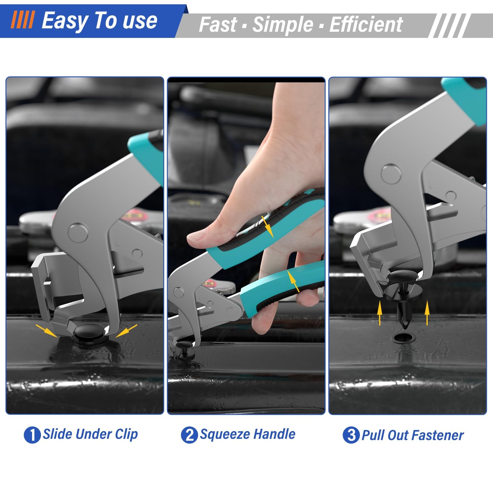 1 Pack Metal Car Clip Pliers Disassembly Tool, Professional Auto Trim Removal…