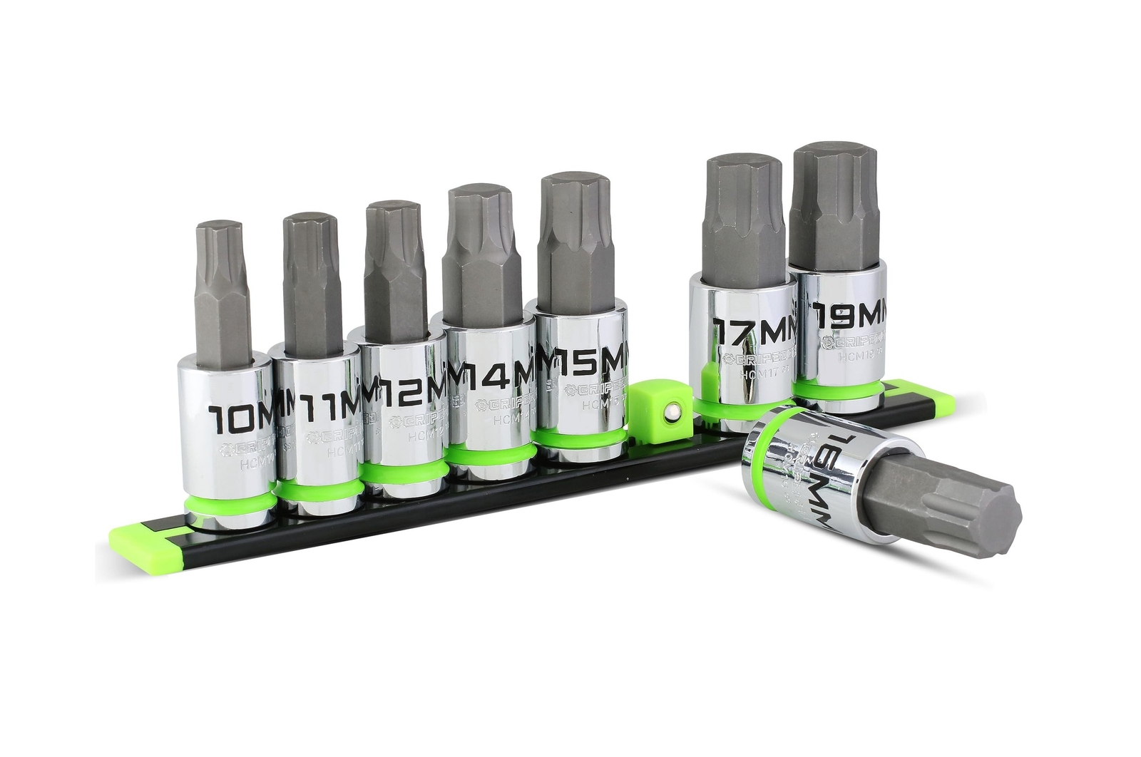 GRIPEDGE HEX Bit Socket Set | 8-PC – 1/2» Drive Metric RPT Hex Driver Set | …