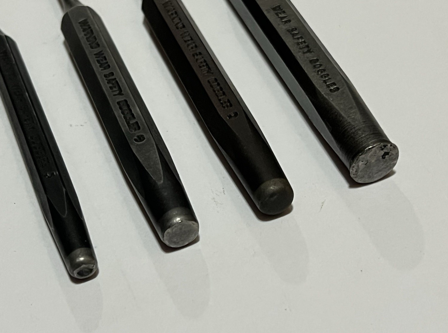 Snap On Pin Punch Set 4 pc 3/21 – 5/32 – 3/16 – 1/4 USA