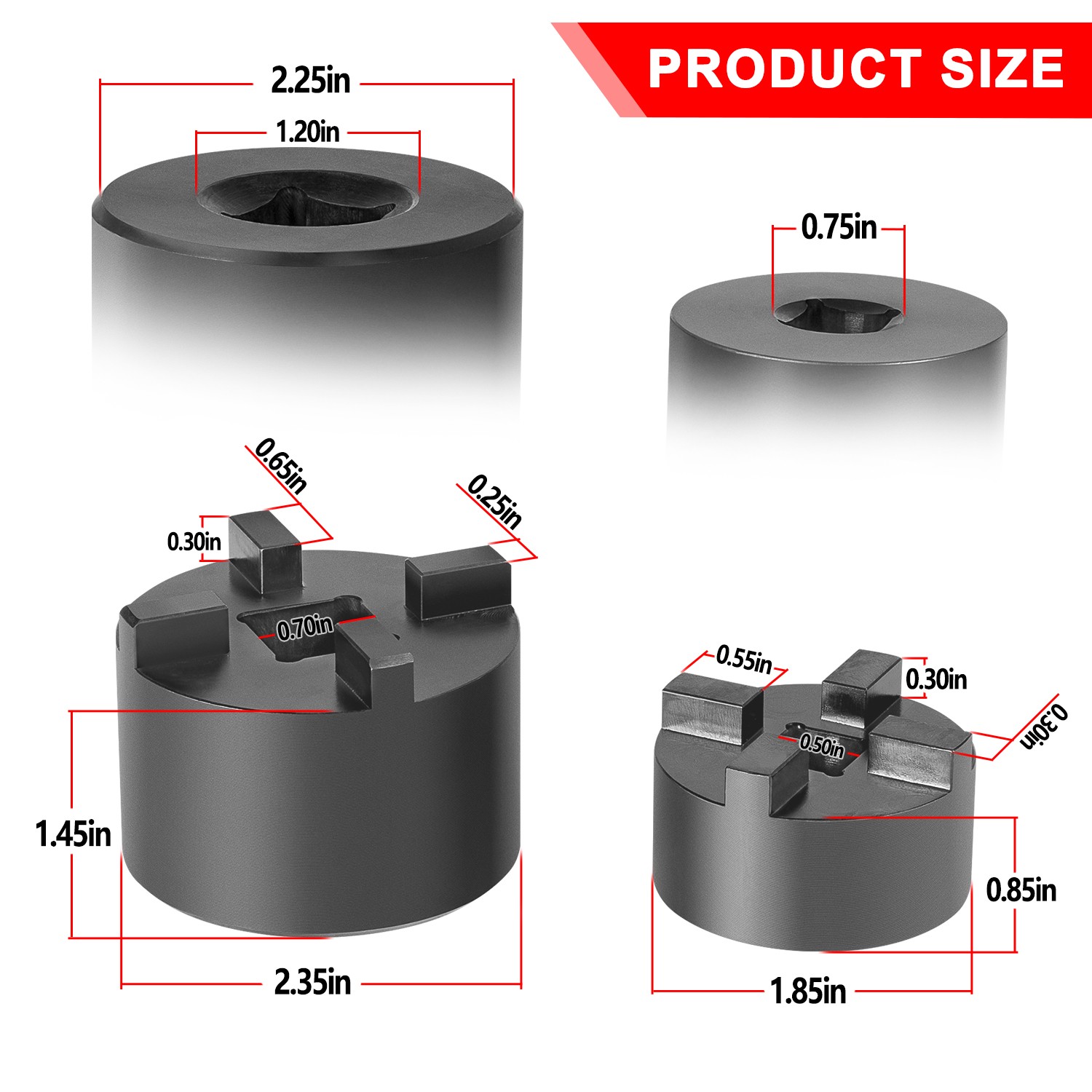 King Pin Socket Set Kingpin Cap Removal Tool Kit for Mack Truck 10500 12000 1600