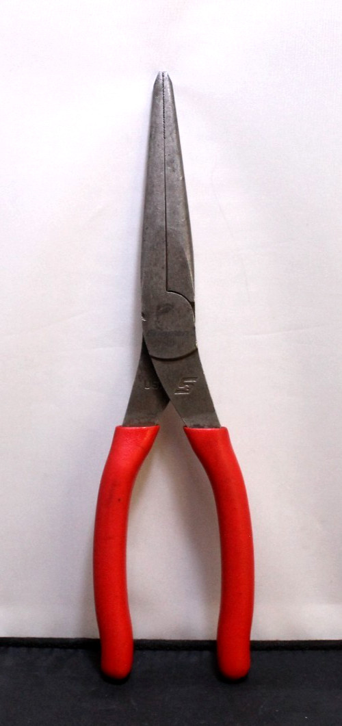 SNAP ON TOOLS USA 97ACF 9″-inch Needle Nose Pliers Red Soft Grip