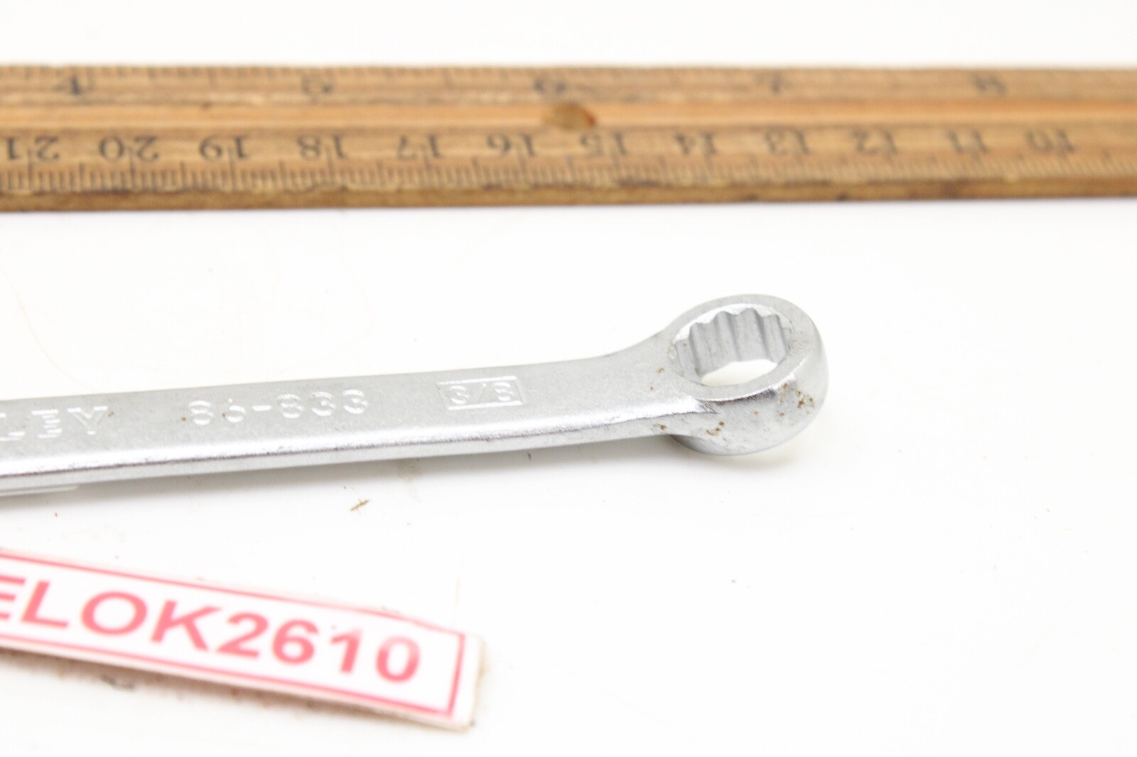 Stanley 86-833 3/8″ 12 Point SAE Chrome Combination Wrench Satin Finish