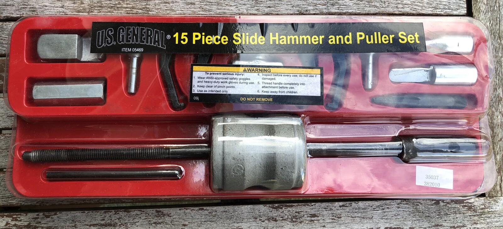 us general slide hammer and puller set 15pc