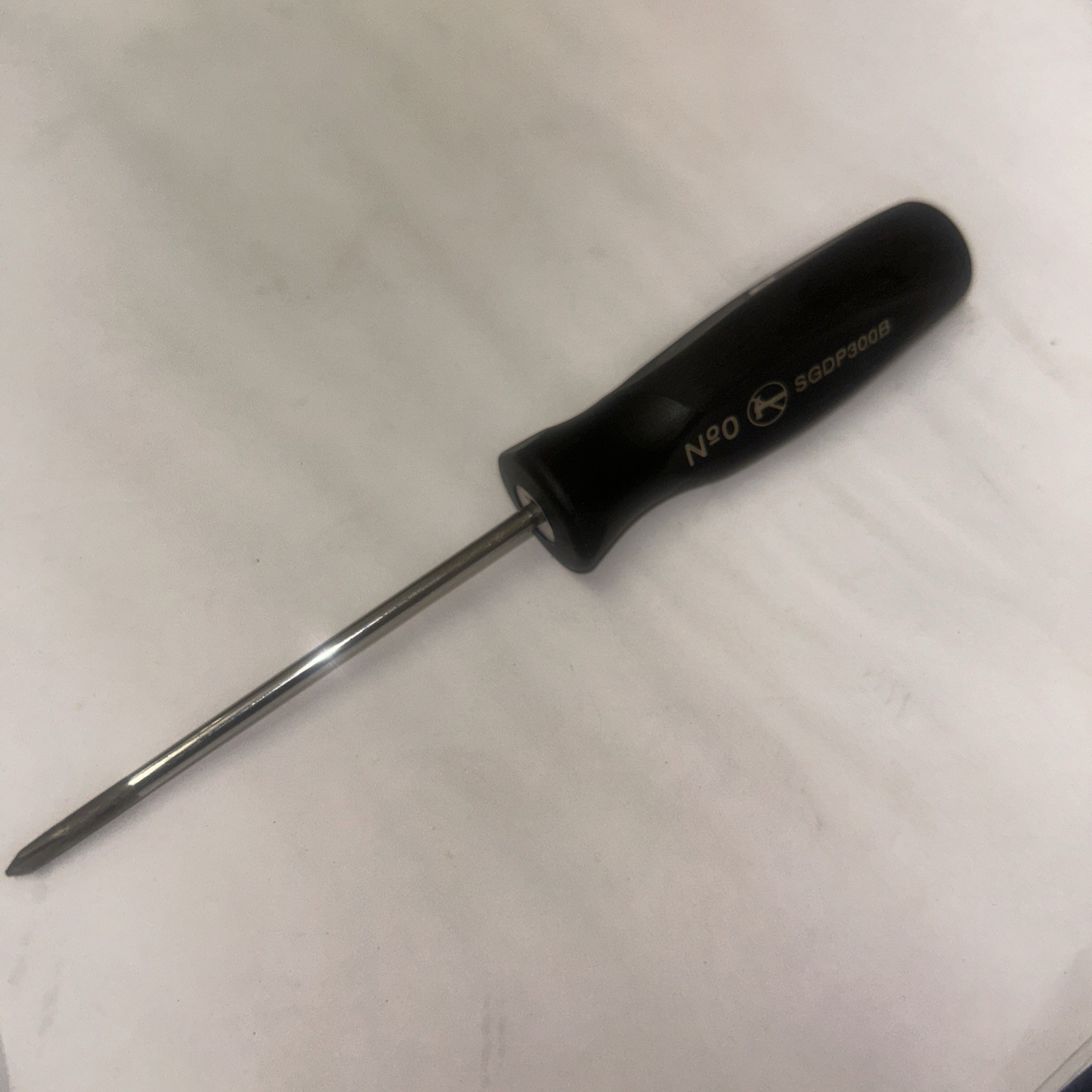 Snap-on Tools USA NEW BLACK #0 Phillips Soft Grip Mini-Tip Screwdriver SGDP300B