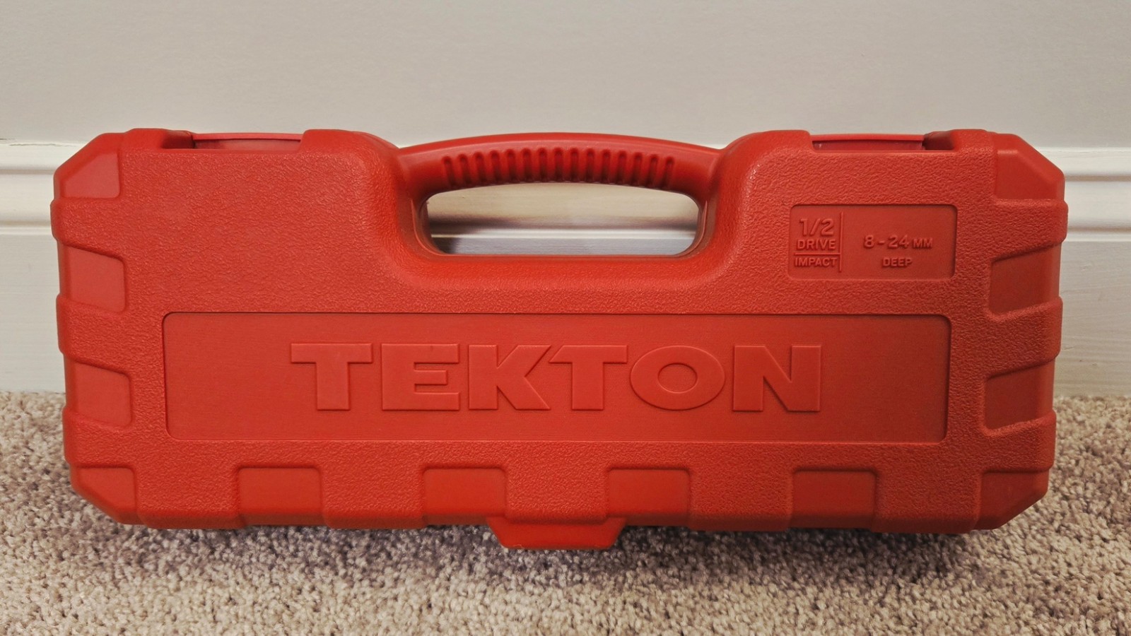 Tekton 1/2 Inch Drive Deep 6-pt Impact Socket Set, 17-Piece (8-24 mm) | SID92329