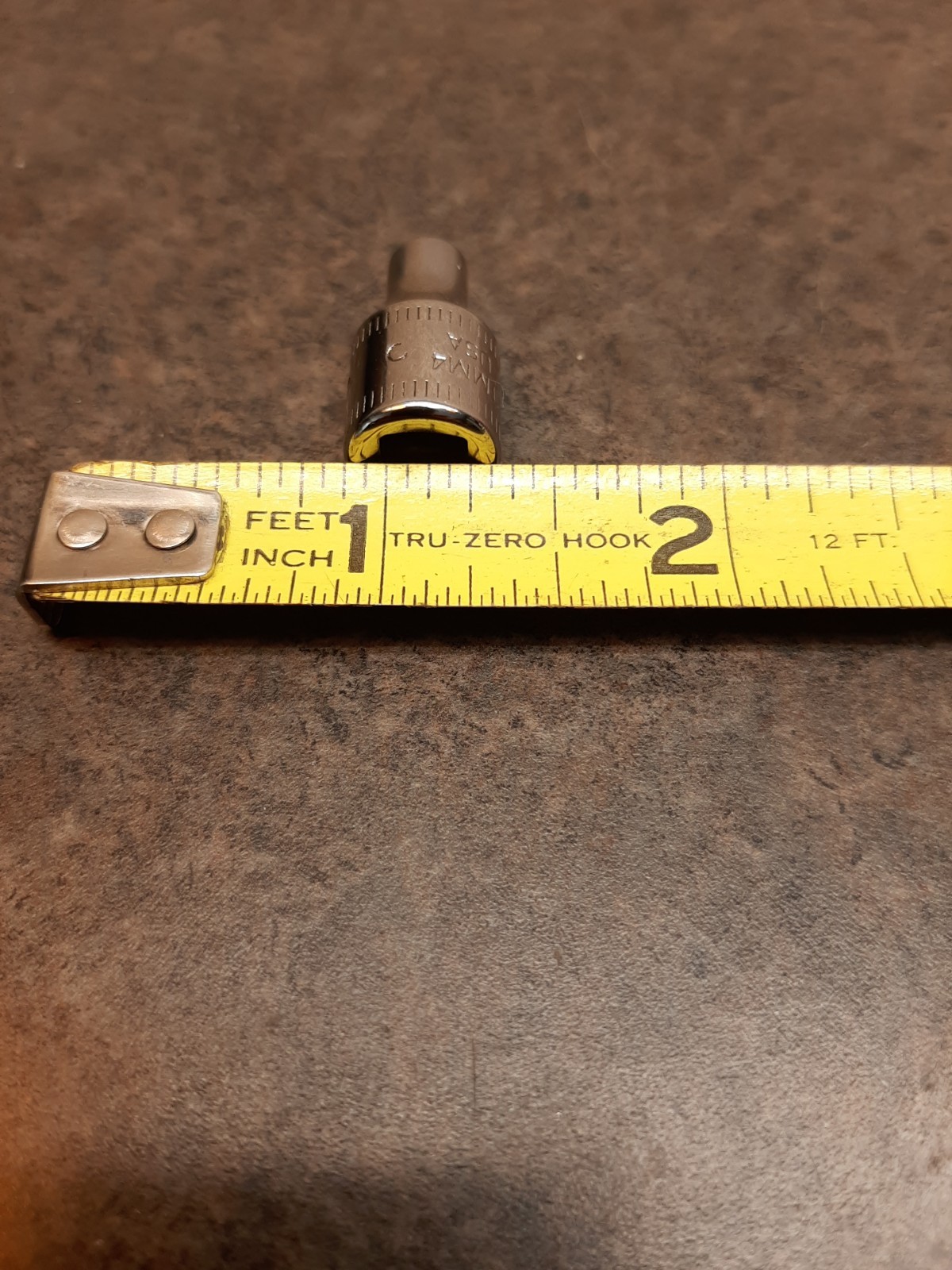 Snap-on tool USA 1/4″ drive Metric 4mm Shallow 6-point Chrome Socket wrench TMM4