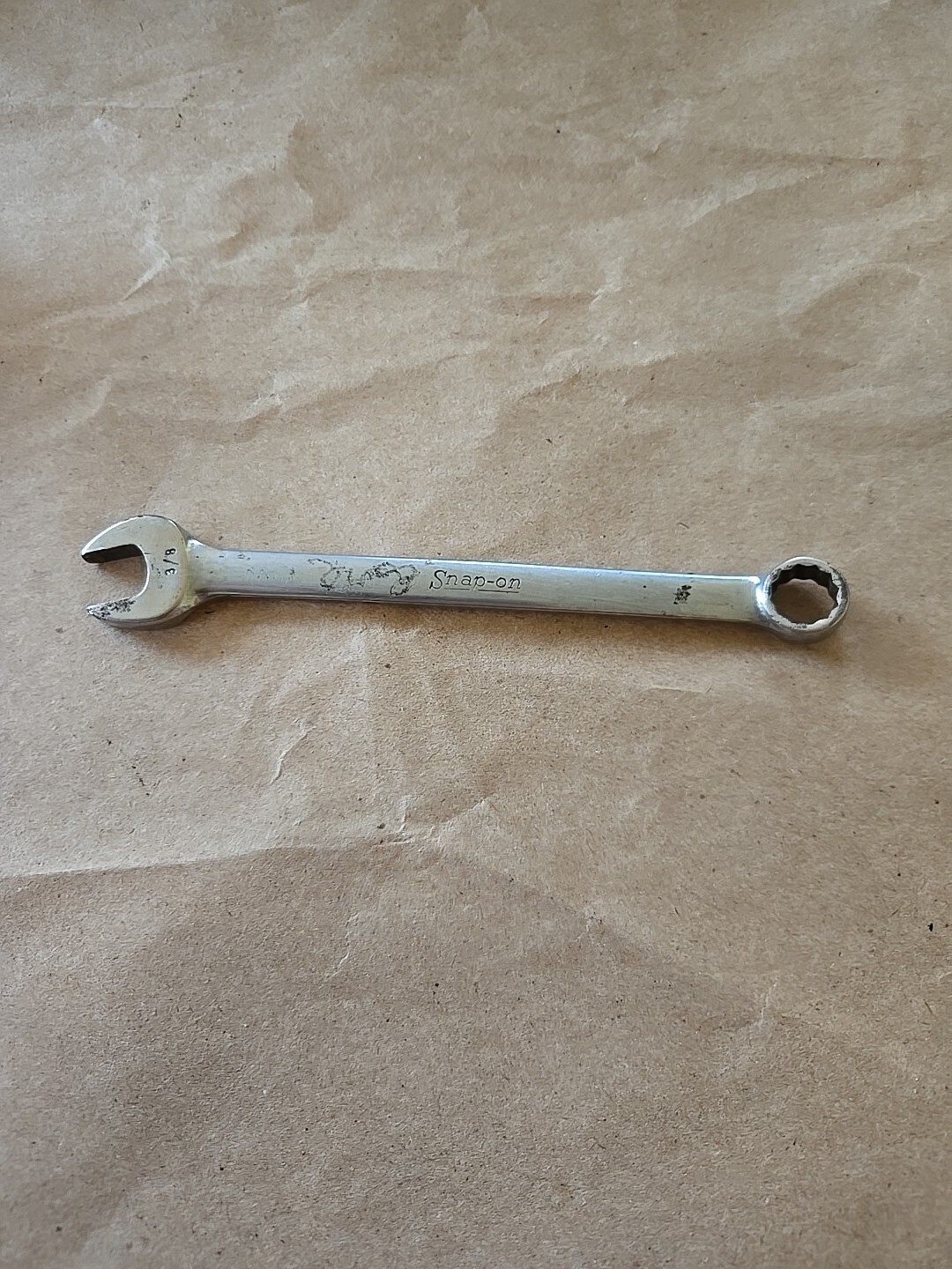 Snap On 3/8″ 12PT Short Chrome Combination Wrench OEX-120