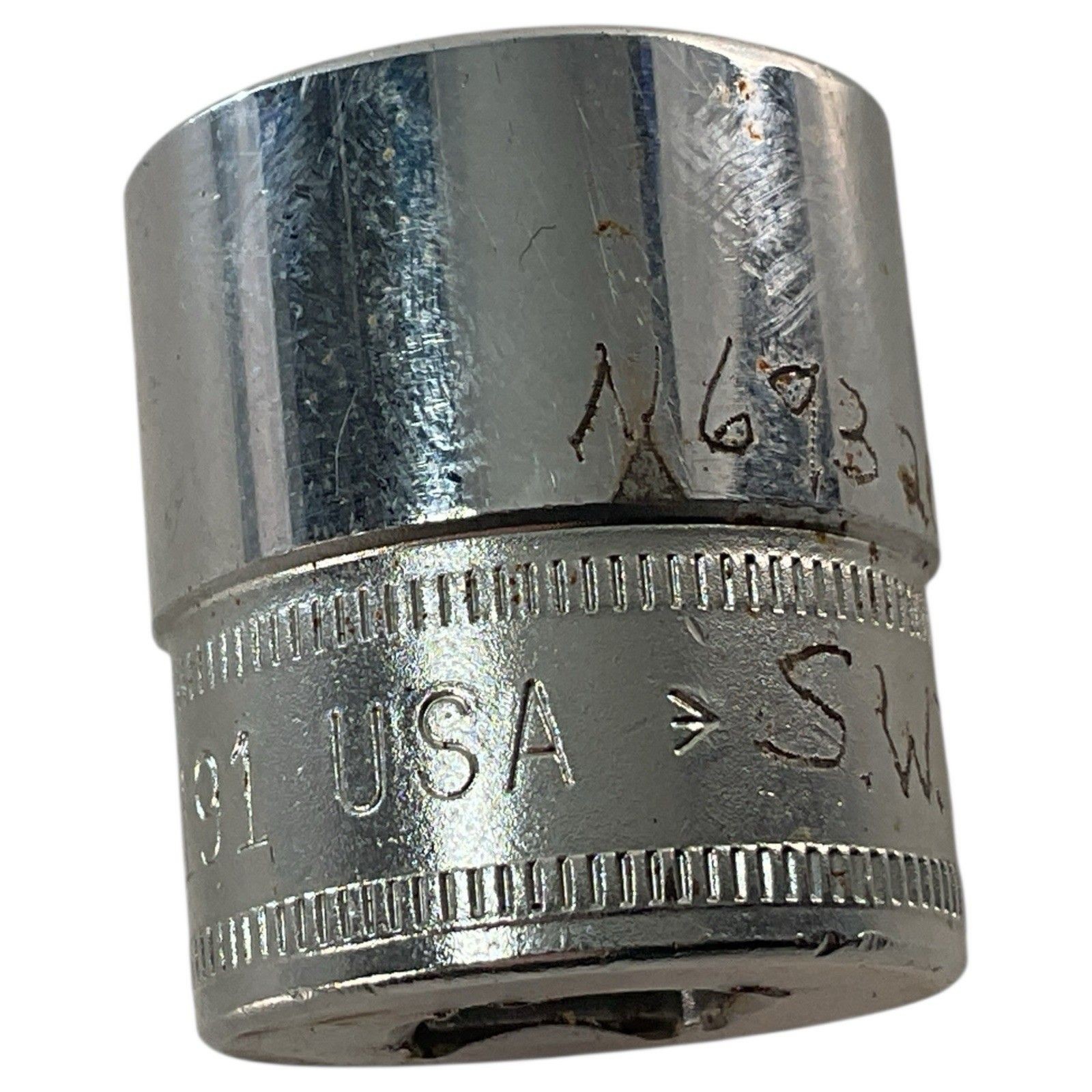 Snap On Shallow Socket FSM191 3/8″ Drive 19mm Metric 6 Point Flank Drive Rust
