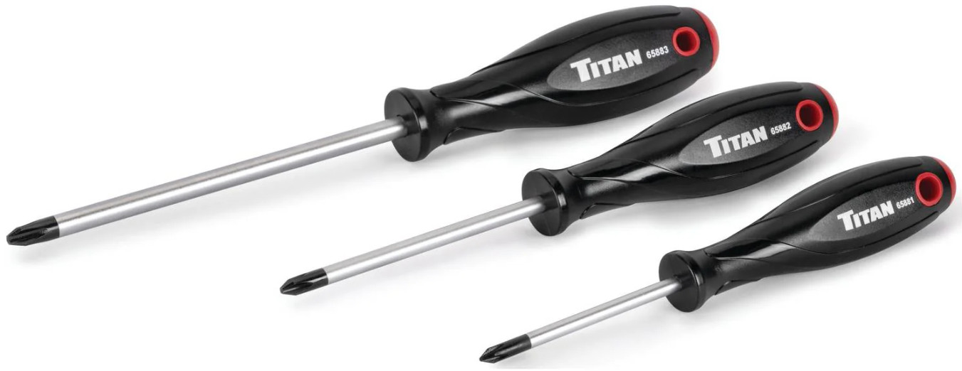 Titan 65885 JIS Screwdriver Set (#1 #2 #3)