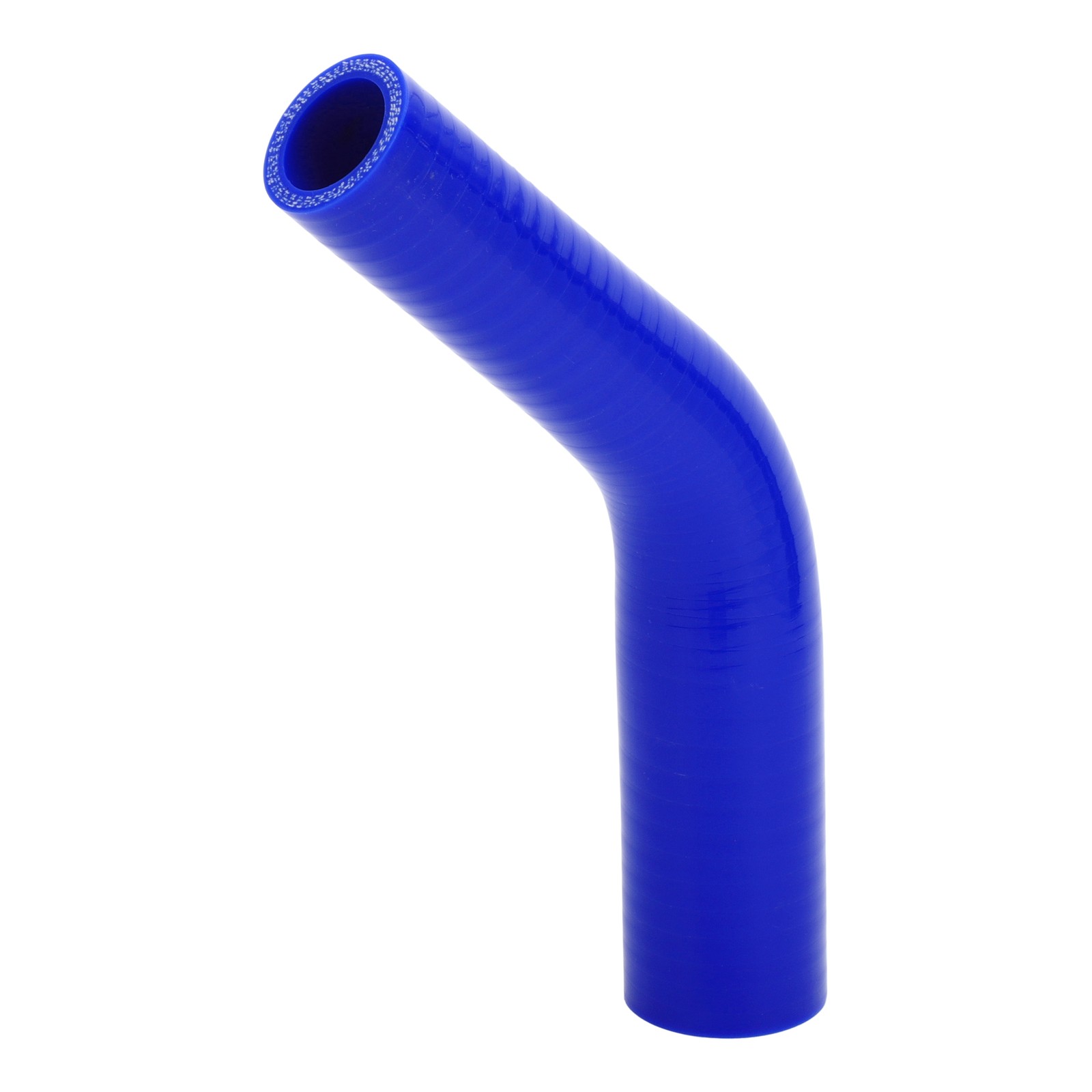 1pc 25-35mm ID 120mm 4.72″ Long 45° Car Silicone Hose Blue