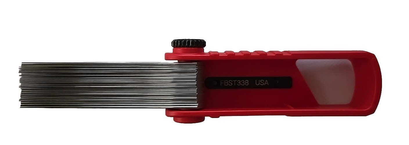 38 Blade Feeler Gauge Combination Straight Blades SAE/Metric RED USA Made NEW!!!