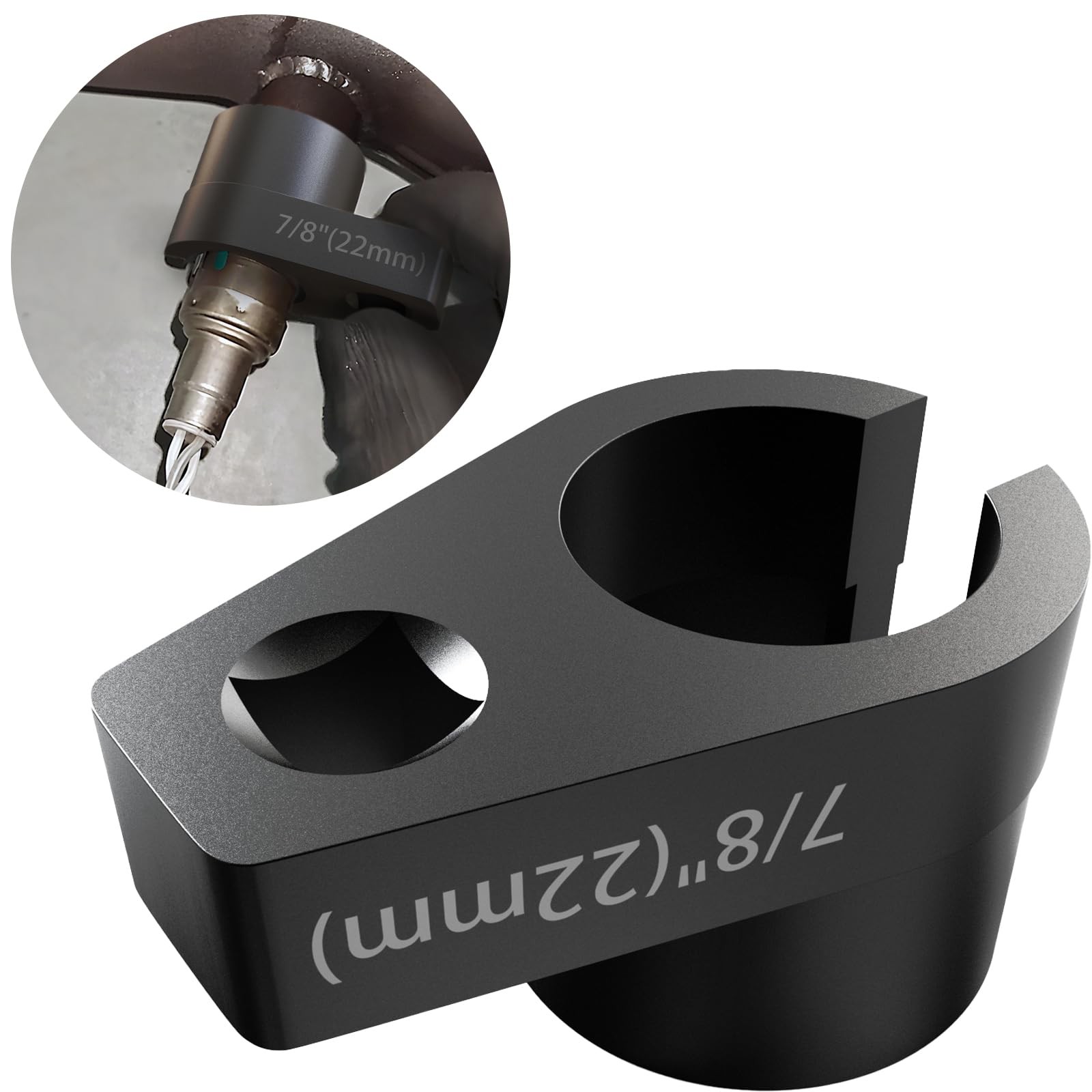 Offset O2 Sensor Socket, 7/8-Inch (22mm), 3/8-Inch Drive, Slotted…
