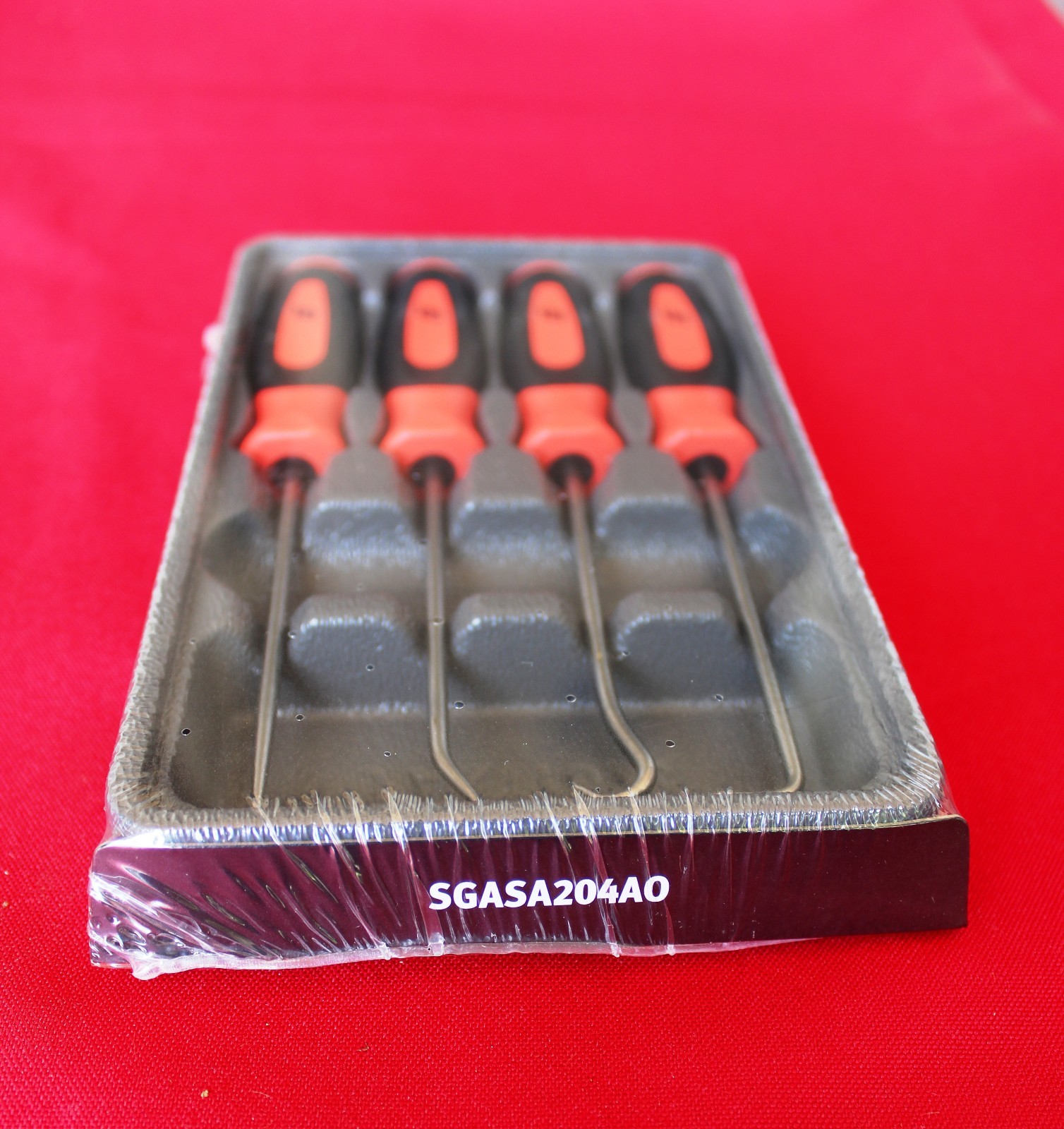 Snap On Tools Mini Soft Grip Pic 4 Pieces Set Orange New