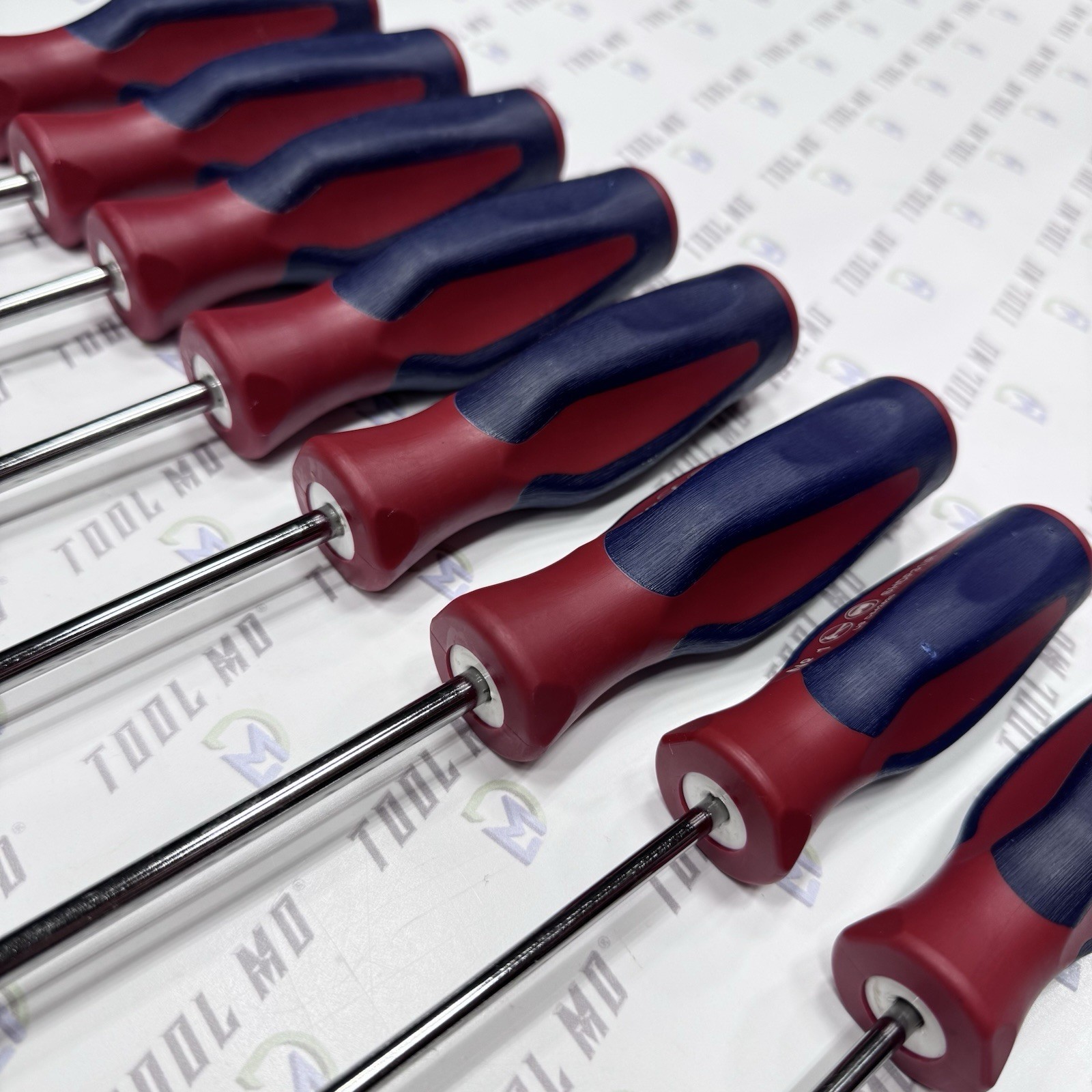 Snap-on Tools USA RARE 8pc RED WHITE & BLUE Cabinet Screwdriver Set SHDXL80RWB