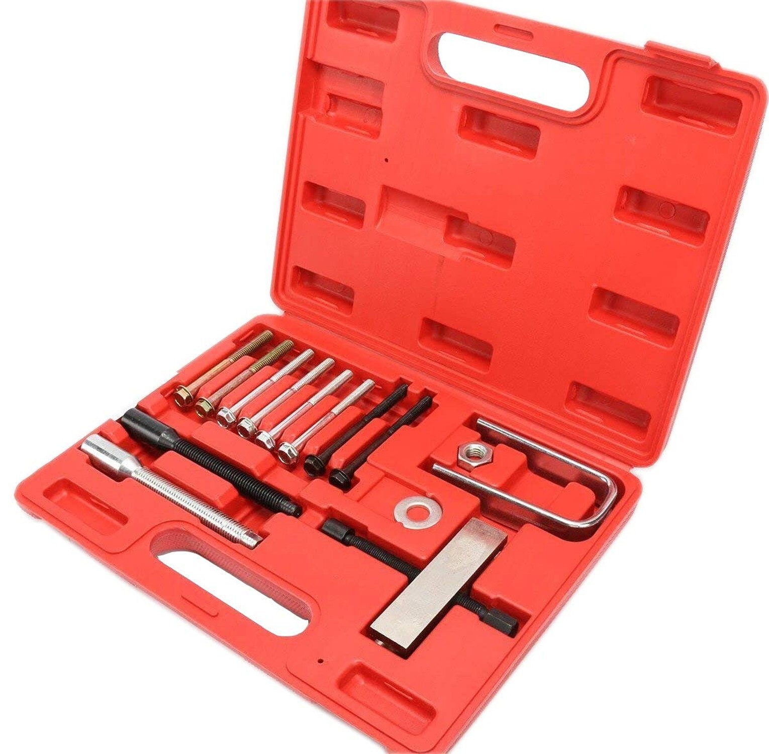 8MILELAKE Steering Wheel Remover and Lock Plate Compressor Set Red