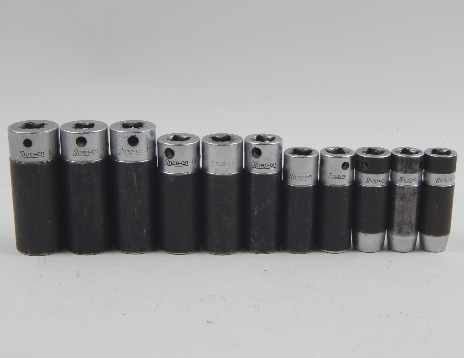 Snap-on SIMFM 3/8” Drive 9mm-19mm Metric Deep Impact Socket Set 11pc 6pt USA