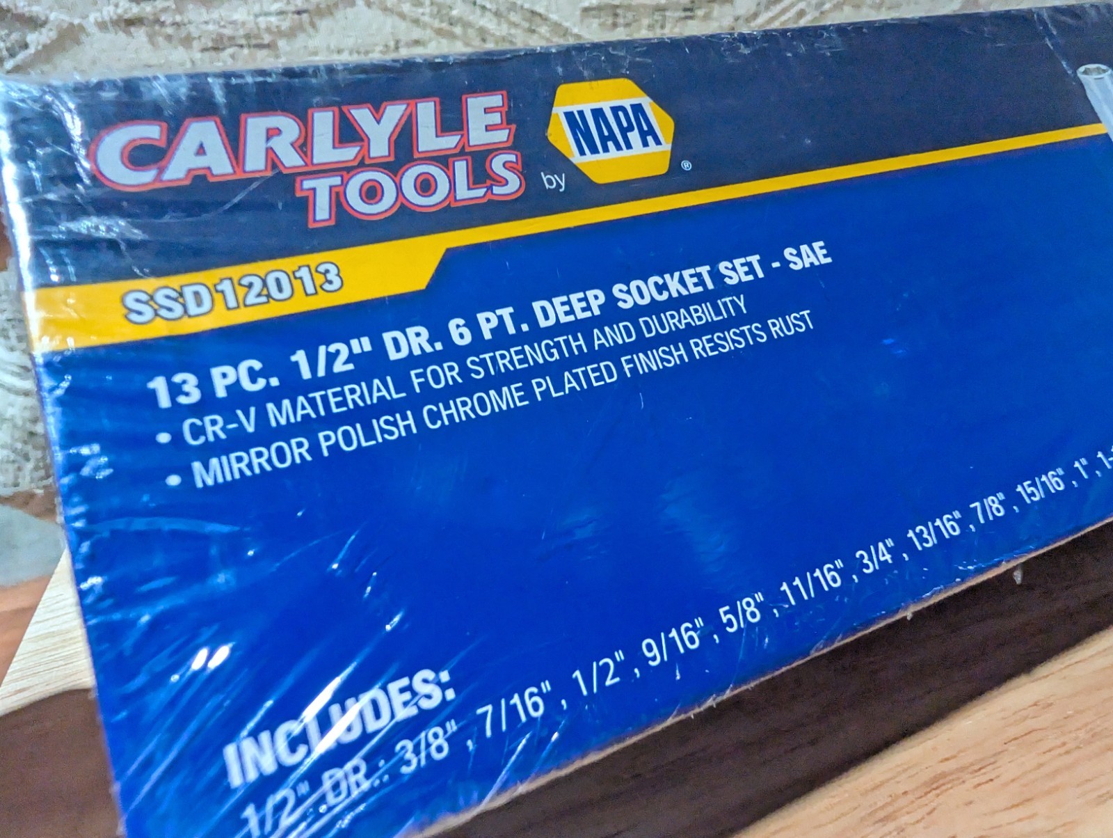 Napa Socket Set 13 Pc 1/2 6 point Deep Socket