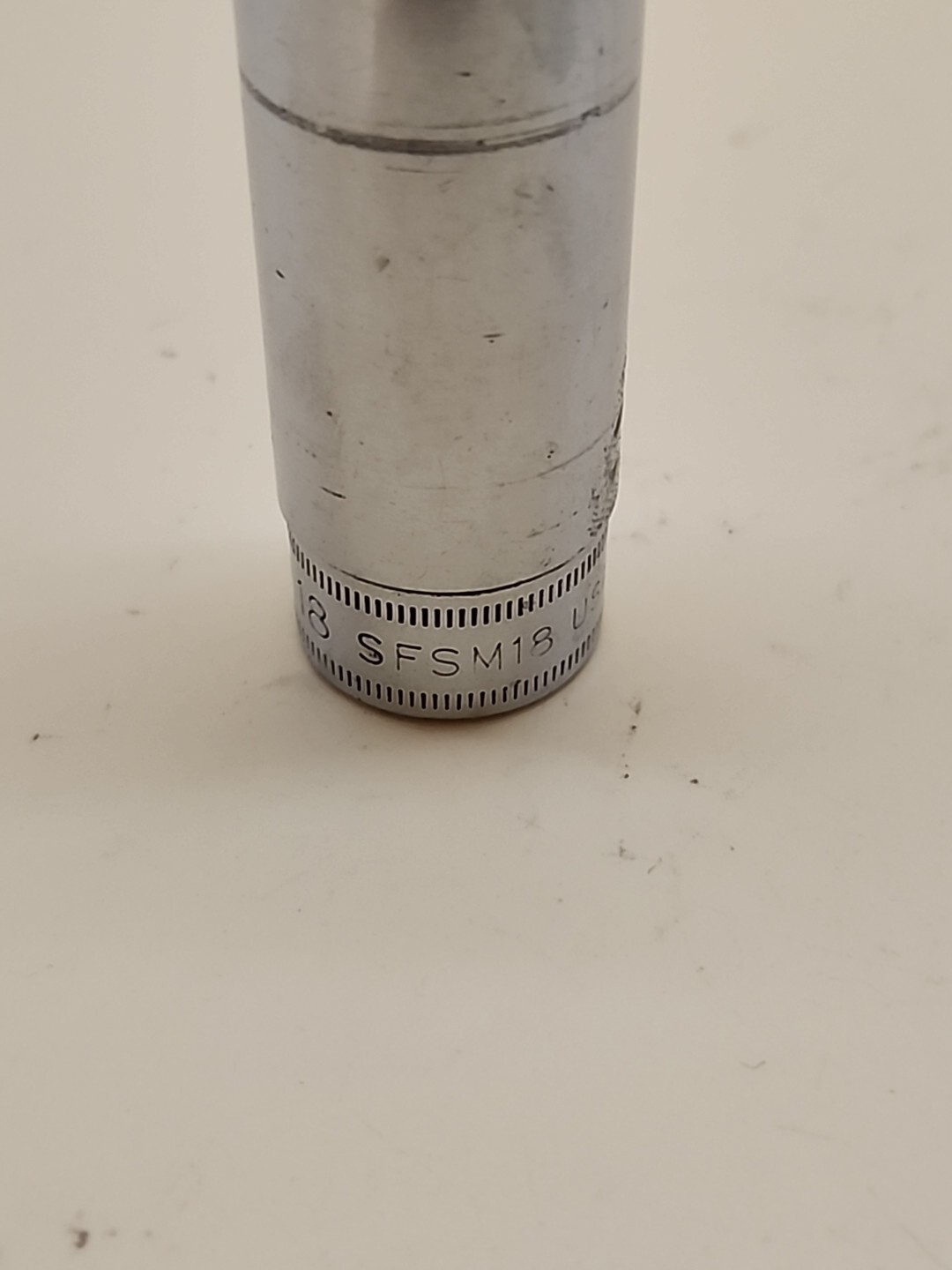 Snap-On Tools 3/8″ Drive 6pt 18mm SFSM18 Metric Deep Chrome Socket USA