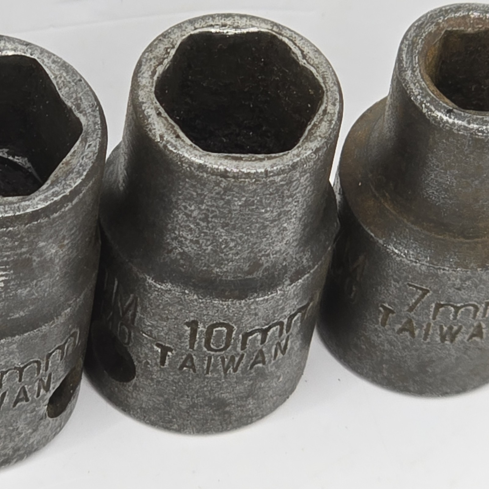 Sunex Impact Sockets Lot Of 8 – 18mm, 17mm, 16mm, 14mm, 13mm, 12mm, 10mm, 7mm