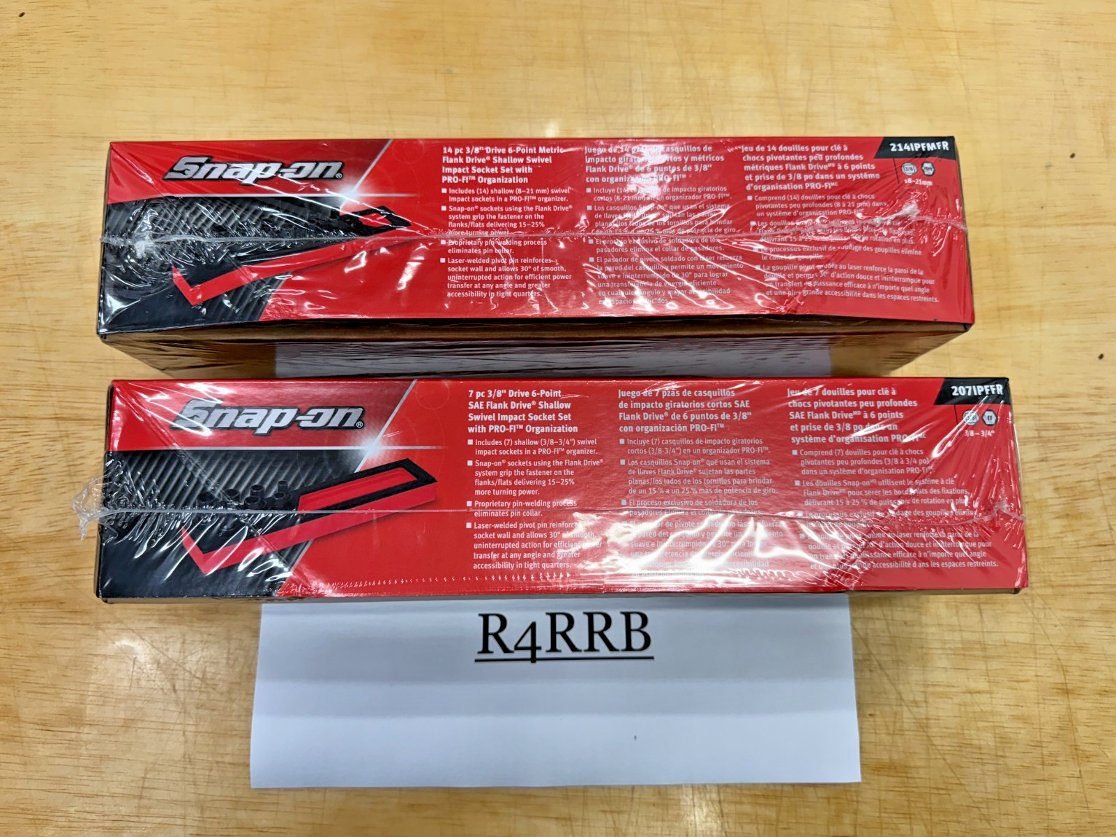 Snap-On Tools USA NEW RED 21pc 3/8″ Drive Master Swivel Impact Socket Foam Set