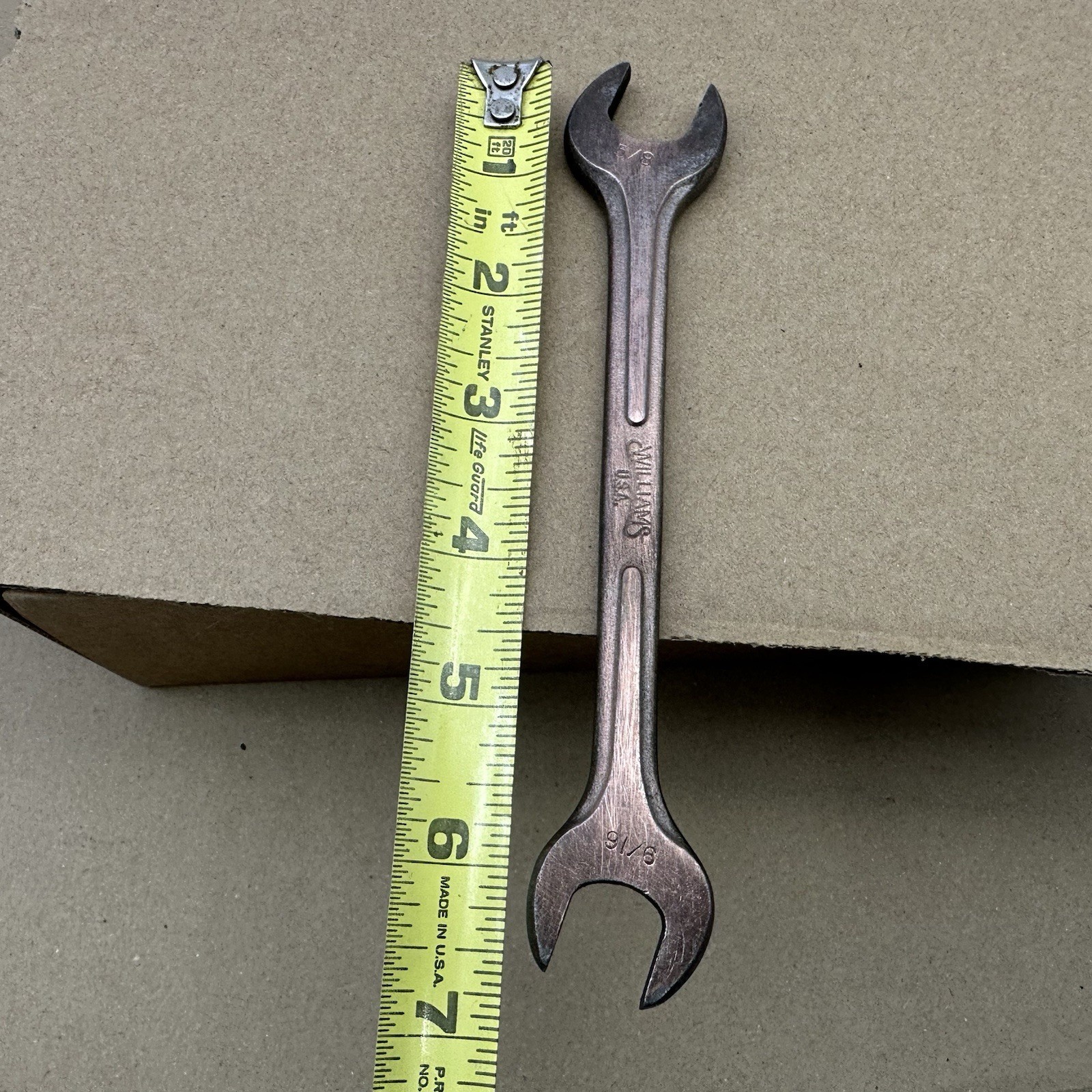 Vintage Williams Supperrench Wrench A1727 5/8×9/16” Made In USA 1952-1959