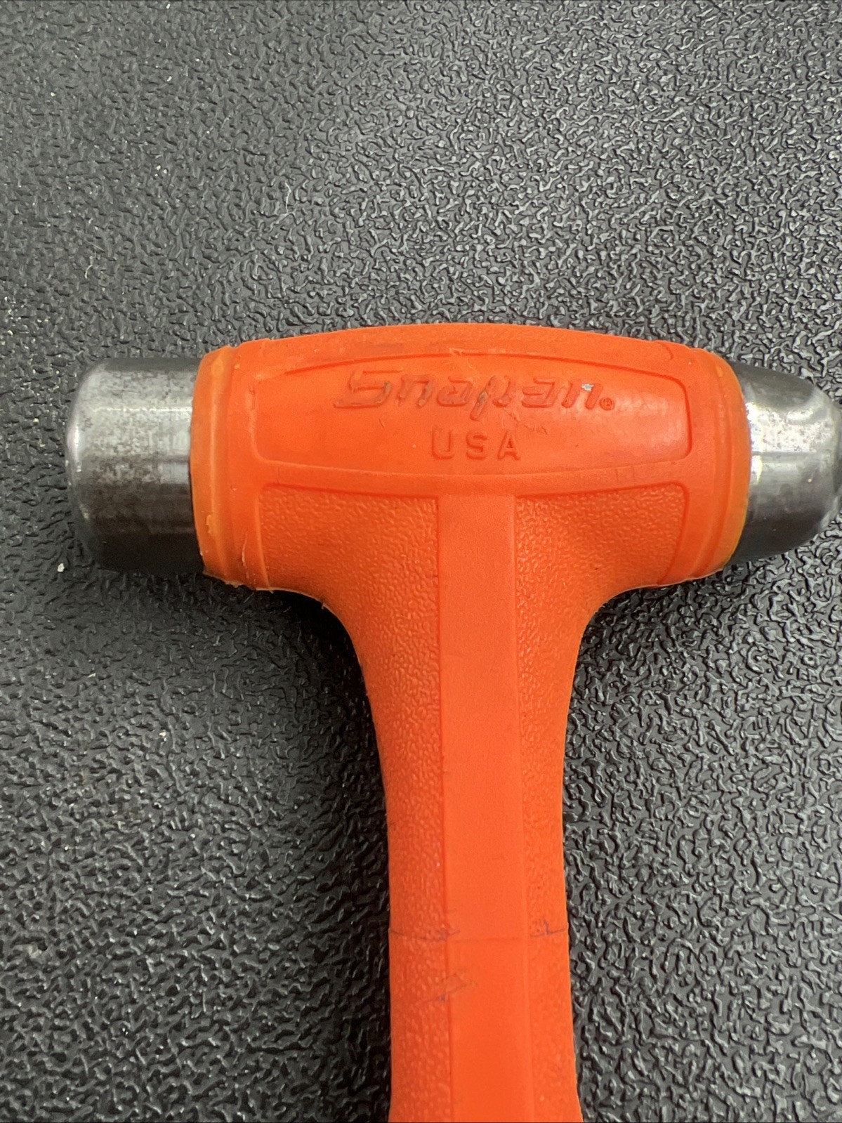 Snap on Tools ORANGE 16oz Soft Grip Dead Blow Ball Peen Hammer HBBD16O 🔥