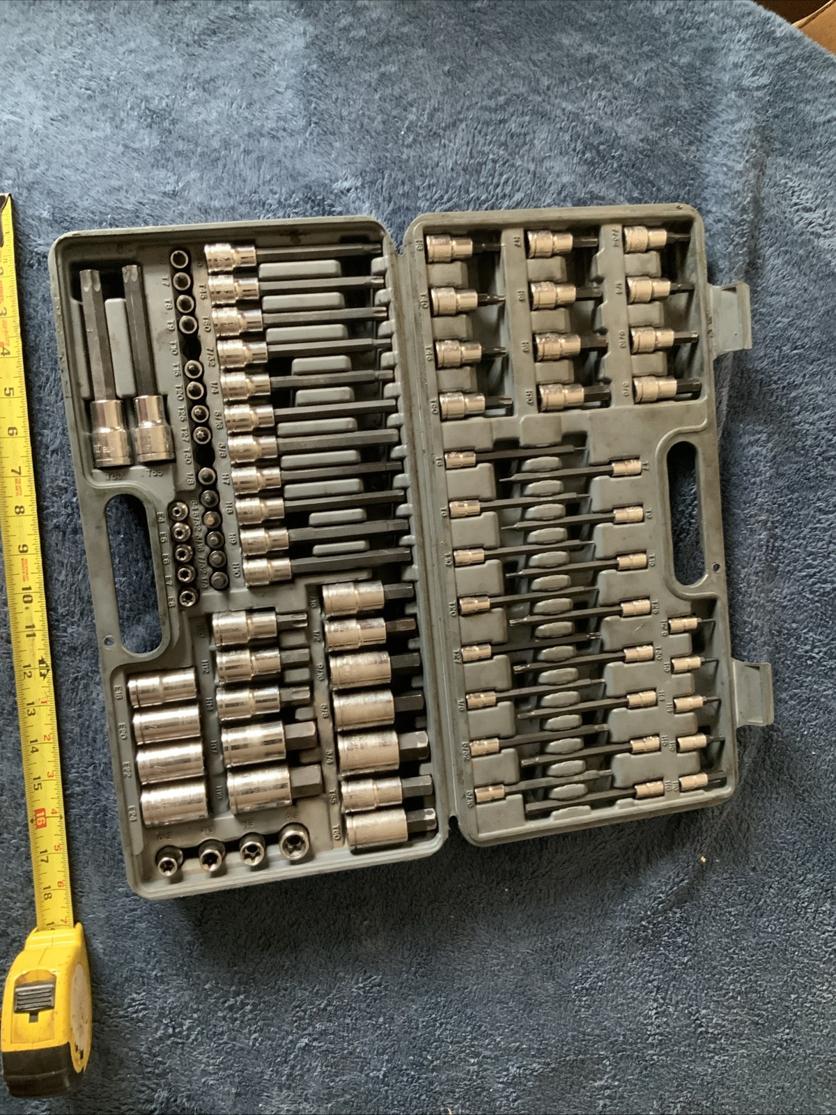 Blue Point 87pc Torx / Hex Bit Socket Set, Blpthc87…..missing 2, And 1 Tip Broke