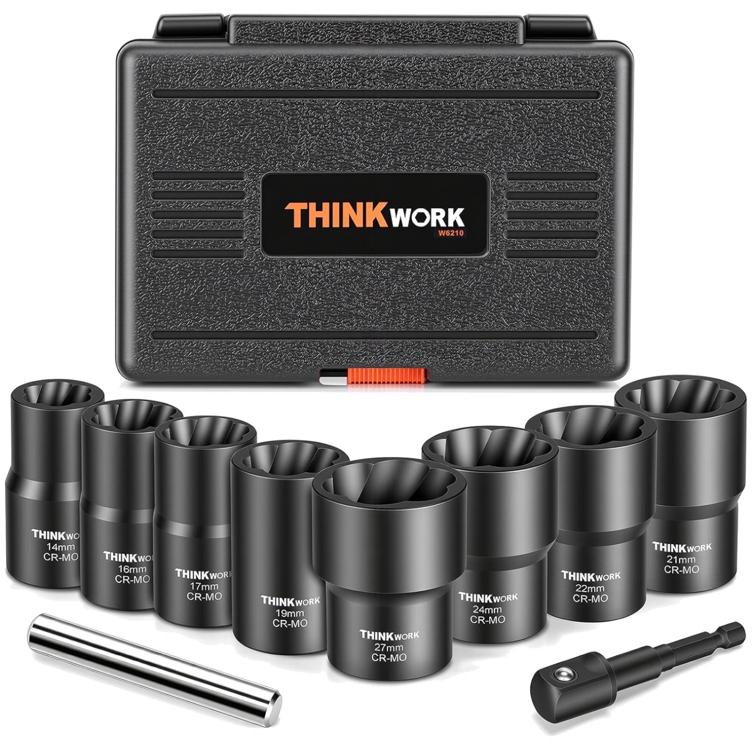 Heavy-Duty Bolt Extractor Kit with Case