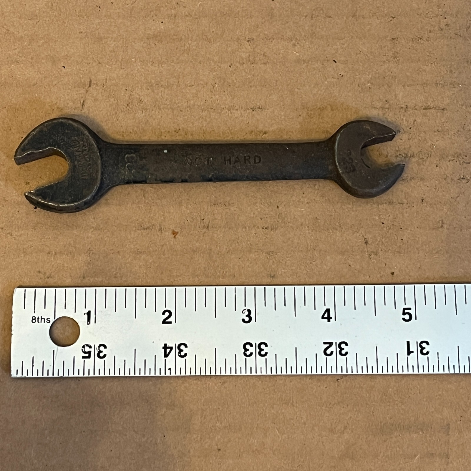 Vintage Fairmount 25/32″ & 5/8″ SAE Standard Open End Wrench USA No 28-S
