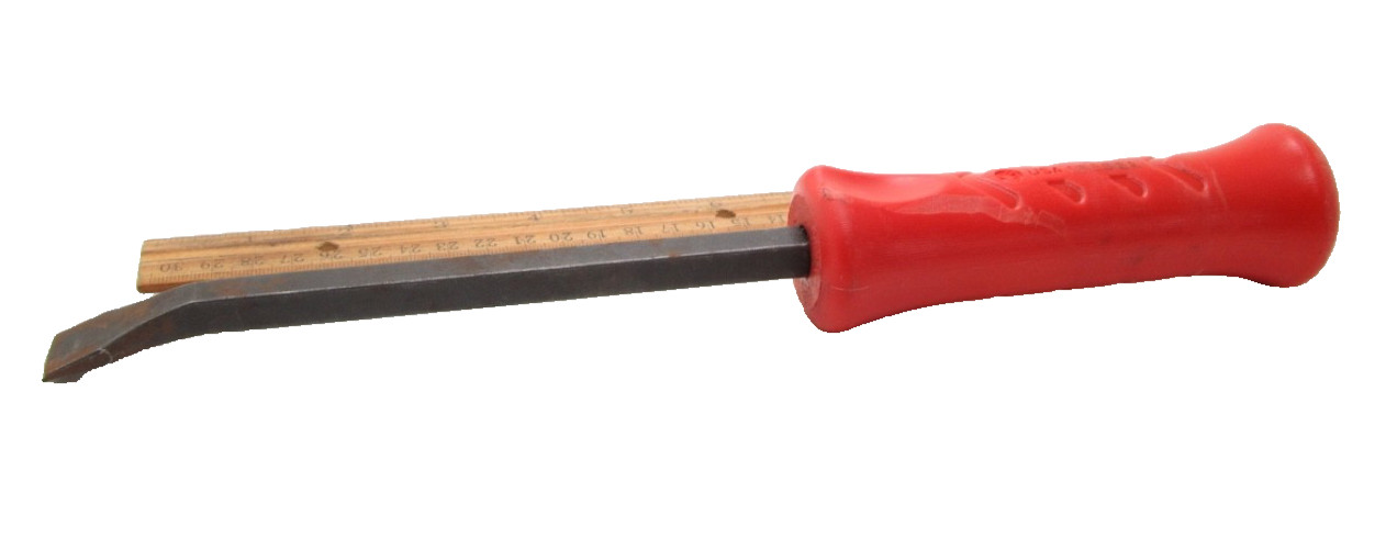 Snap-on Tools SPBS12A 12″ Red Hard Grip Handle Striking Pry Bar USA