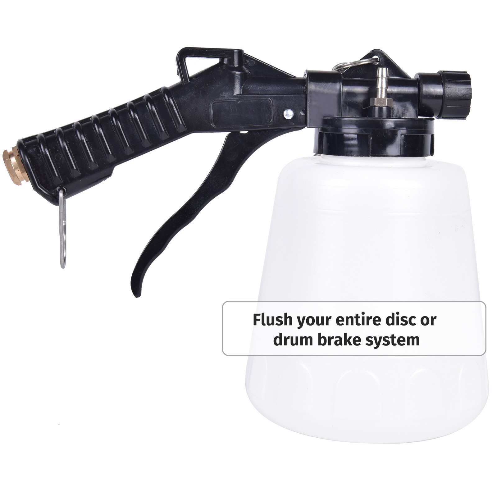 2 PCS Universal Vacuum Pneumatic Brake Fluid Bleeder Tool with Hanging Hook,1L