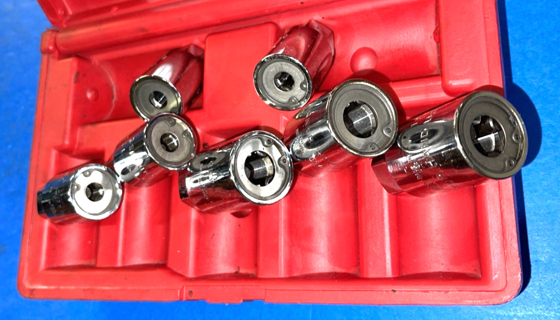 AST TOOLS 7 PIECE MULTI DRIVE STUD EXTRACTOR/ INSTALLER SAE/METRIC SET