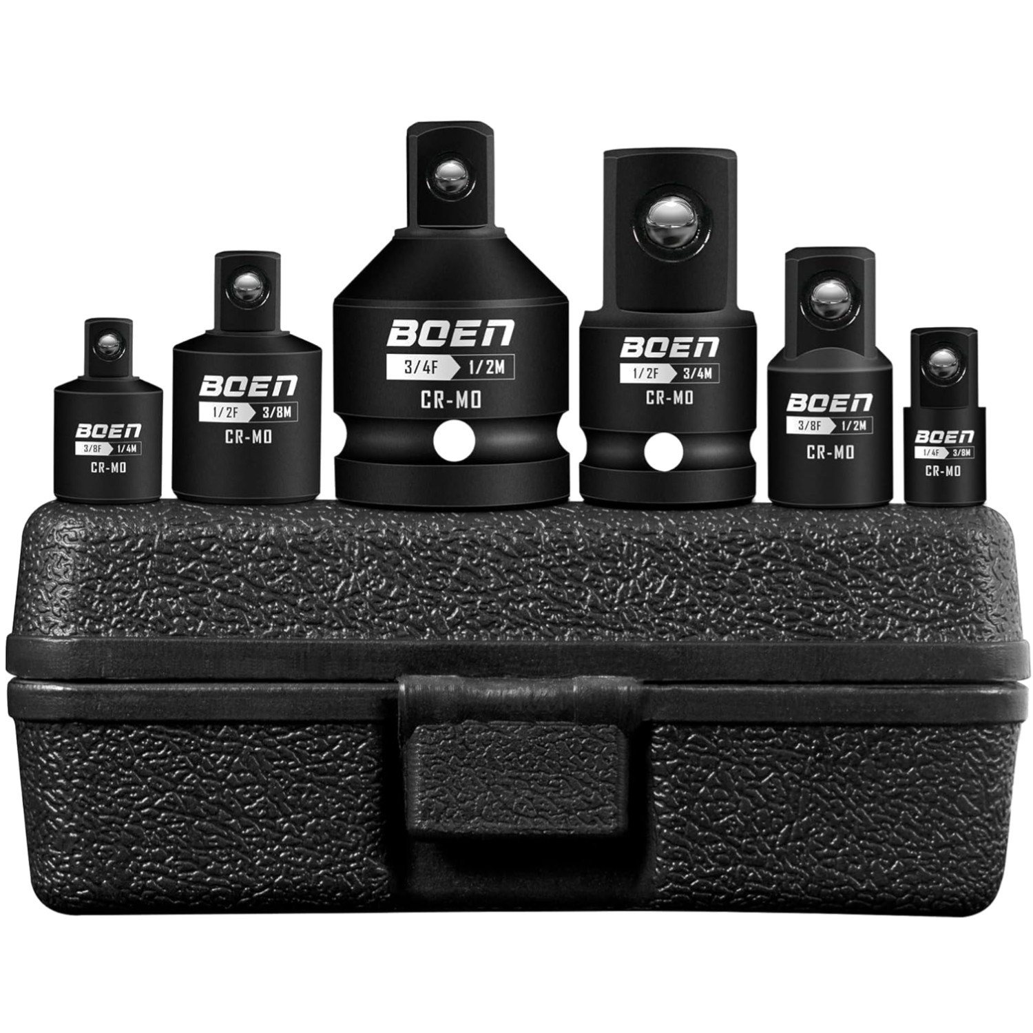 CR-MO Impact Socket Adapter Set, 6 Pieces
