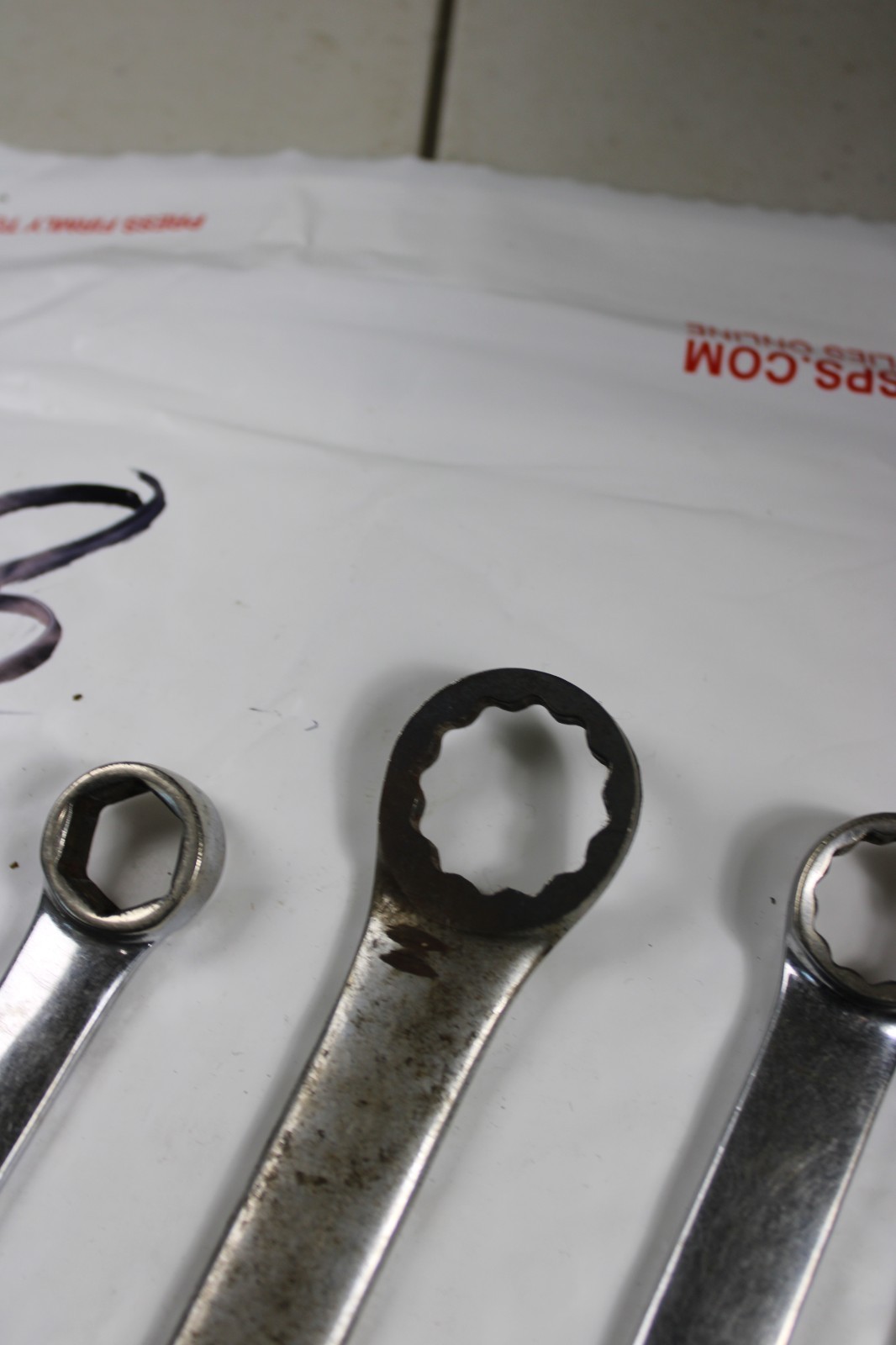 Snap-On 6 Piece Combination Wrench Set OEXM190 Soex26 OSH16 oexm10 oexl22b oex16