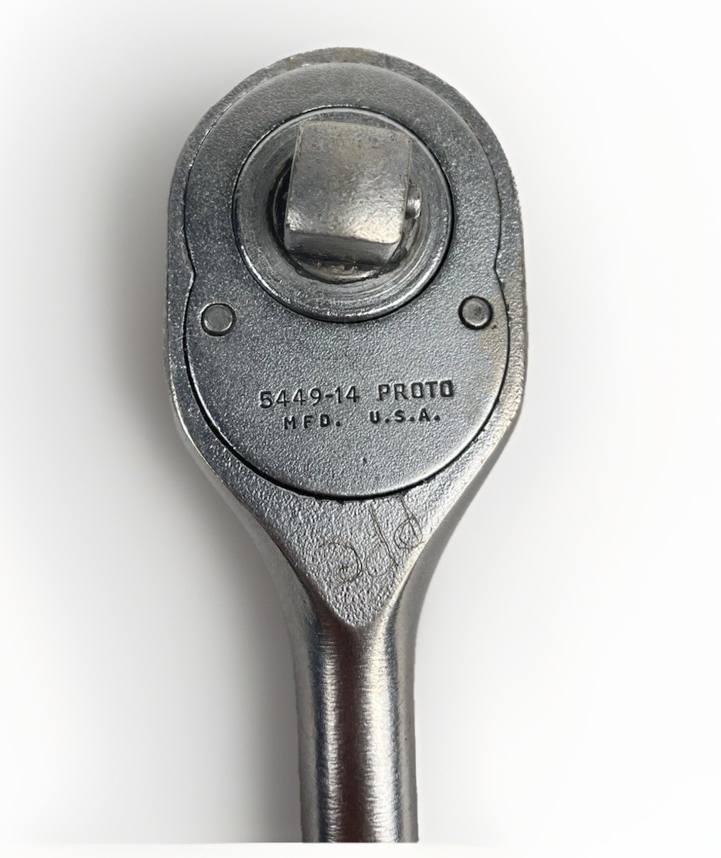 Proto Tools Hand Ratchet Spud Pear Head 1/2″ Drive 5449-14 USA