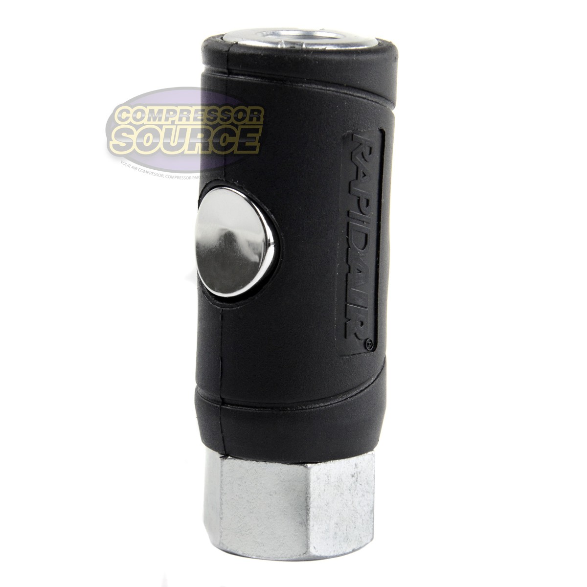 1/4″ FNPT Safety Coupler Industrial Style Air Plug 1/4″ Body Push Button Release