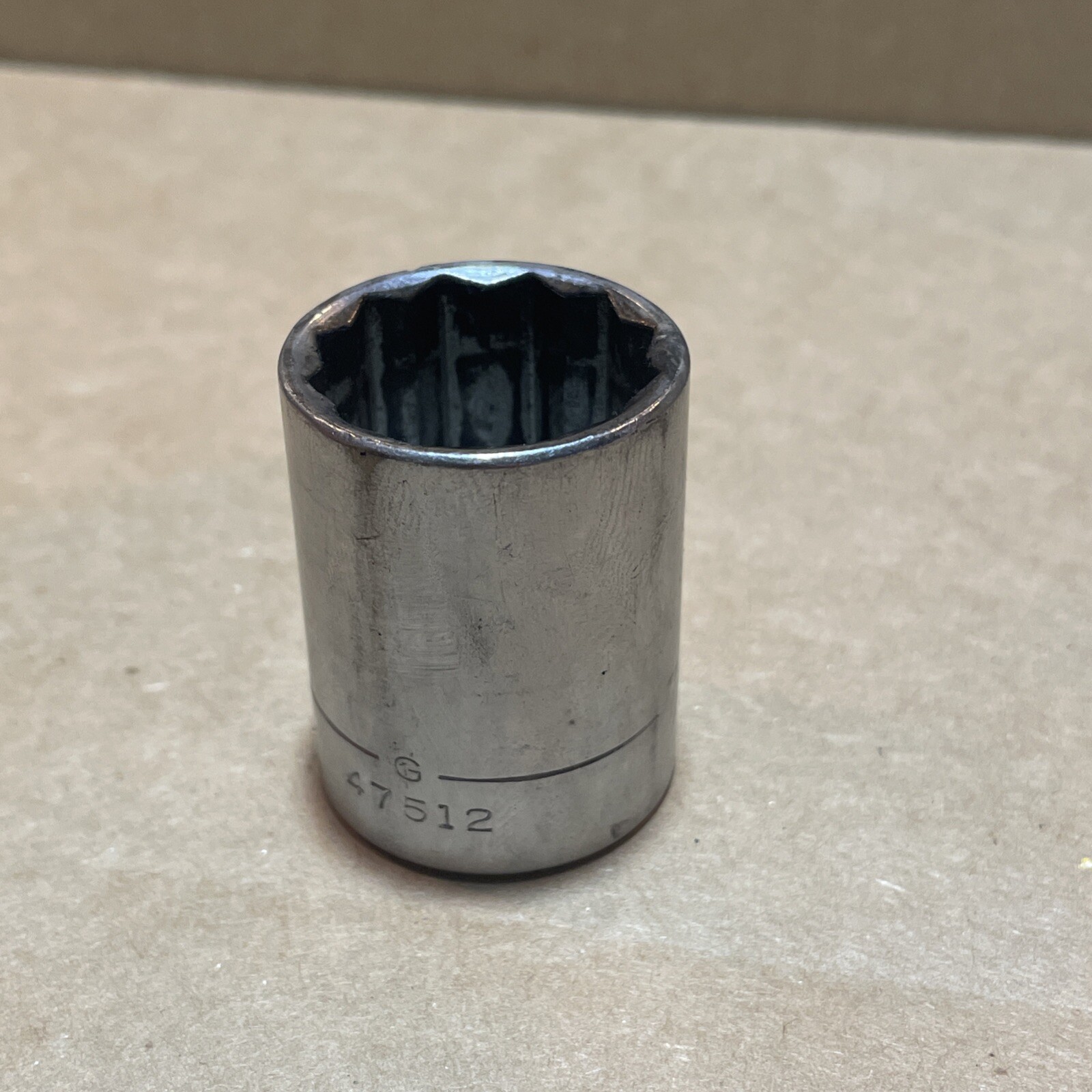 CRAFTSMAN USA SAE SHALLOW CHROME 1/2″ DRIVE 12 POINT SOCKET 7/8″ IN G 47512
