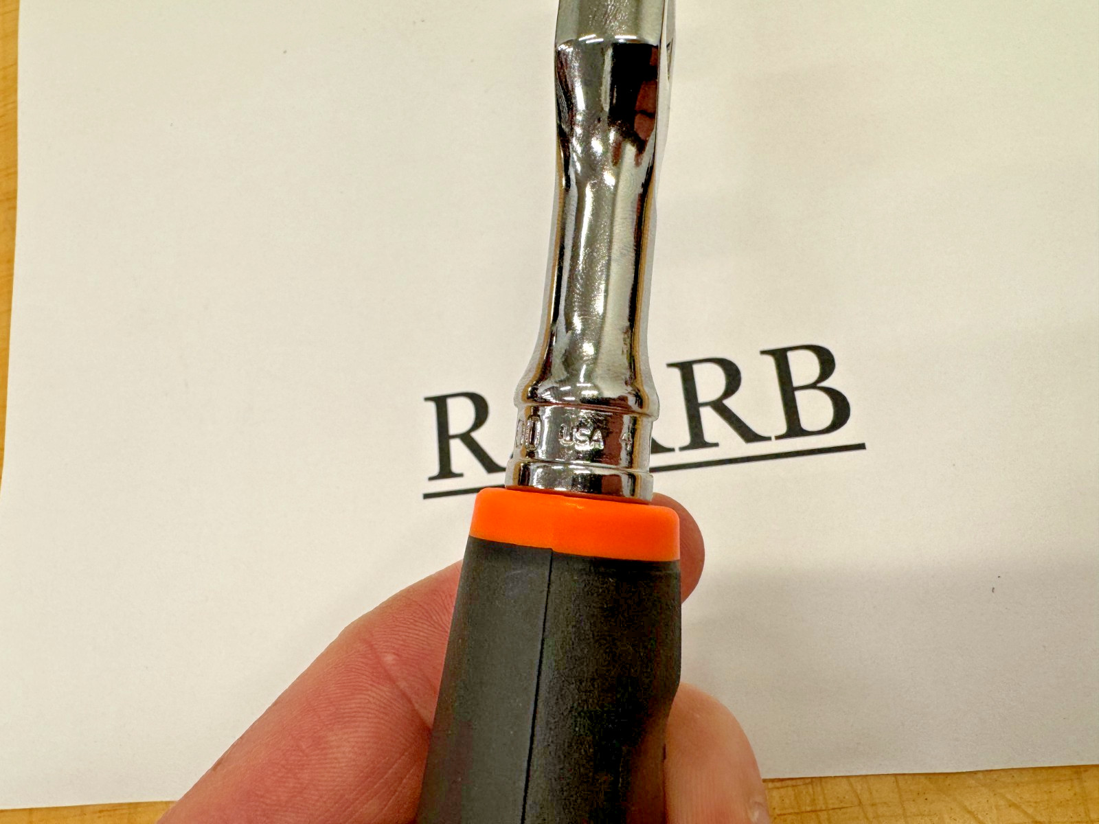 Snap-on Tools USA NEW 3/8″ Drive 100 Tooth ORANGE Soft Grip Flex Ratchet FHF100O