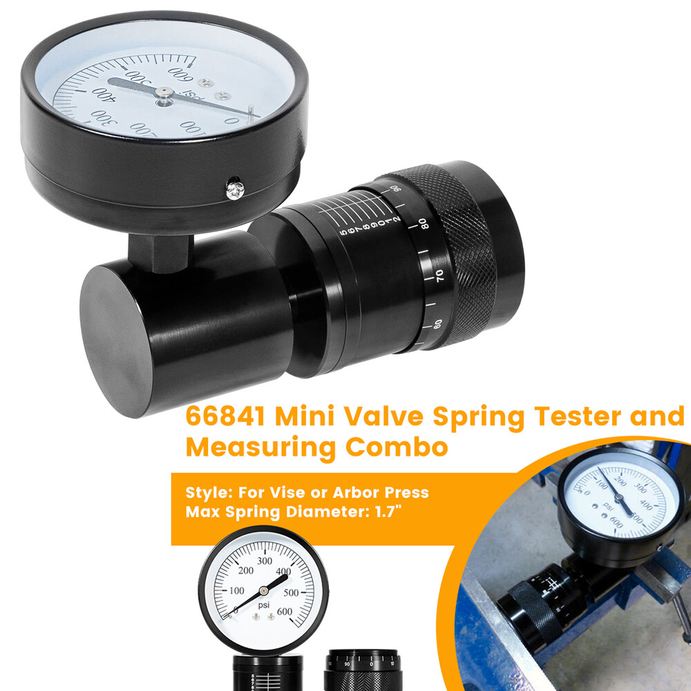 66841Mini Valve Spring Tester Measuring Combo Round Dial 0-600LB 10LB Increment