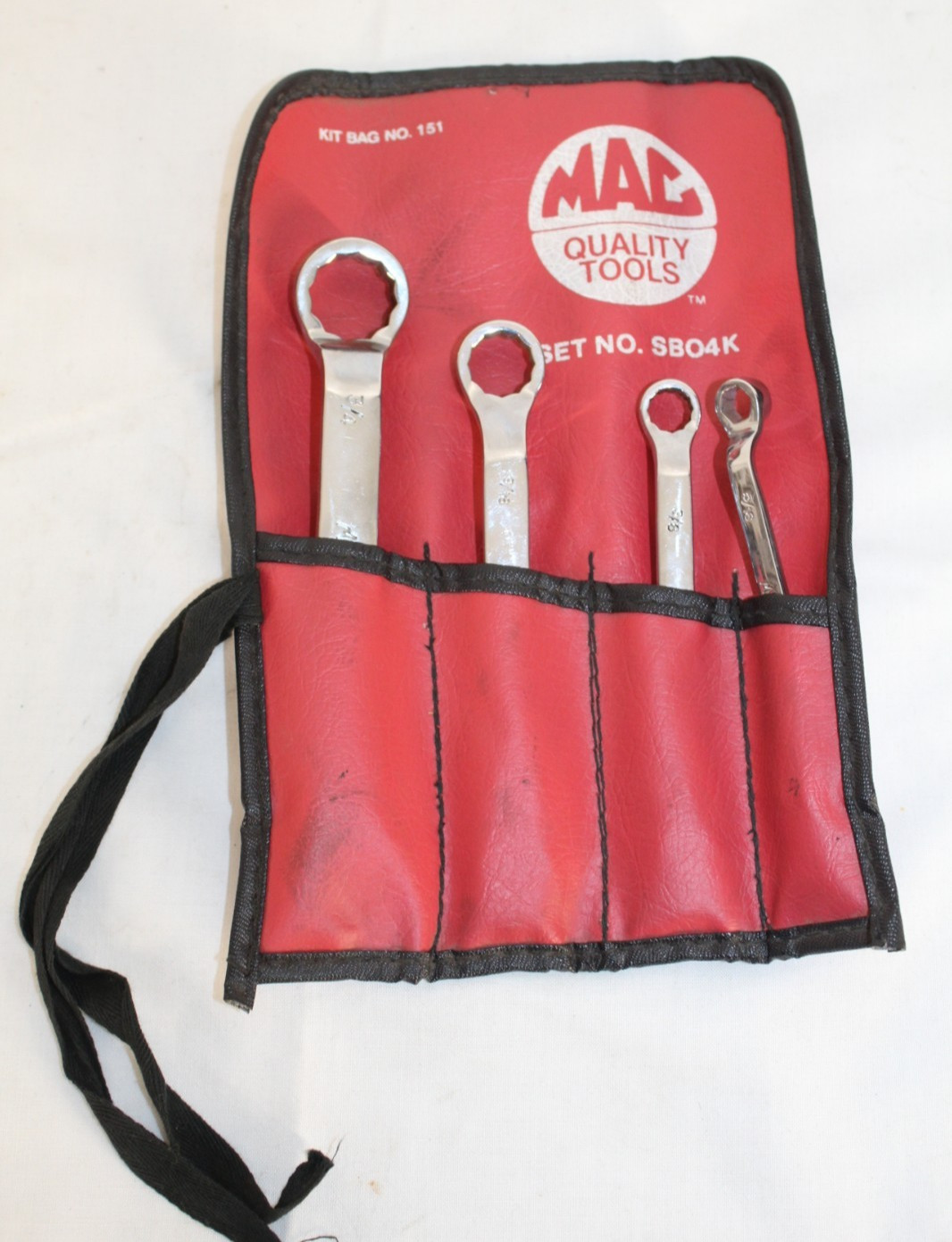 MAC Tools SAE Offset 12 point Box End Wrench Set w/ Pouch, 1/4″ thru 3/4″