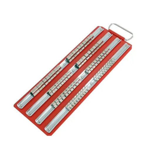 Socket Rail Tray Rack Rails Storage Holder 80pc 1/4 3/8 1/2 Inch Drive CT0736