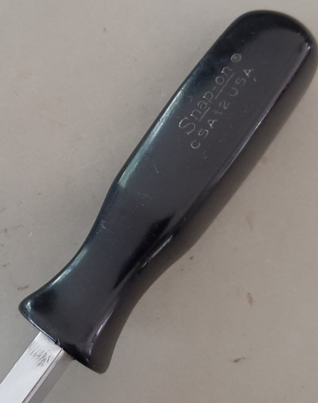 Snap-on Carbon Gasket Scraper CSA12 Black Hard Handle USA READ Description