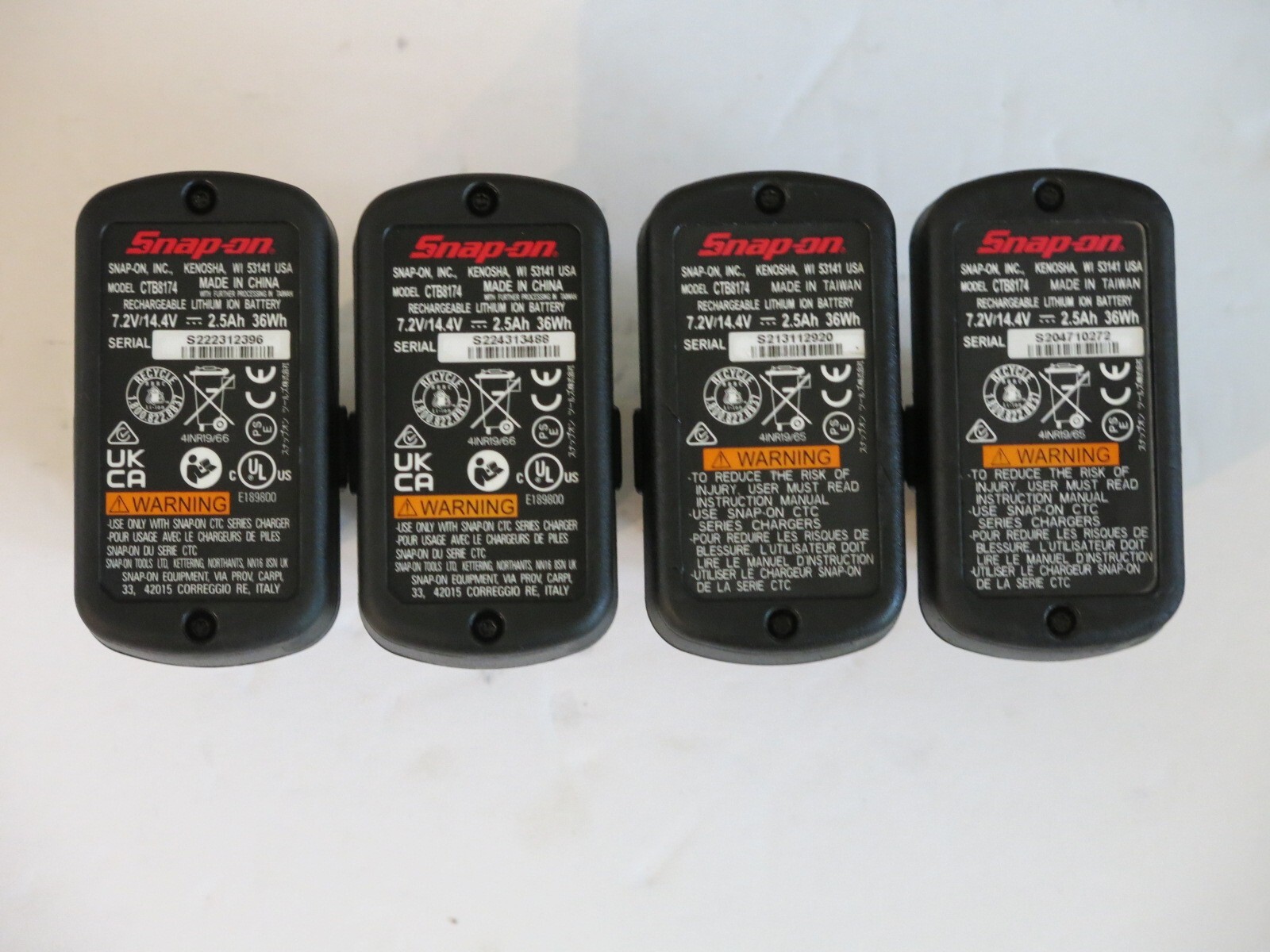 Snap On CTB8174 14.4V 2.5 Ah Battery CT861 ctrs761 ctr861 ctpp861 Brushless Tool