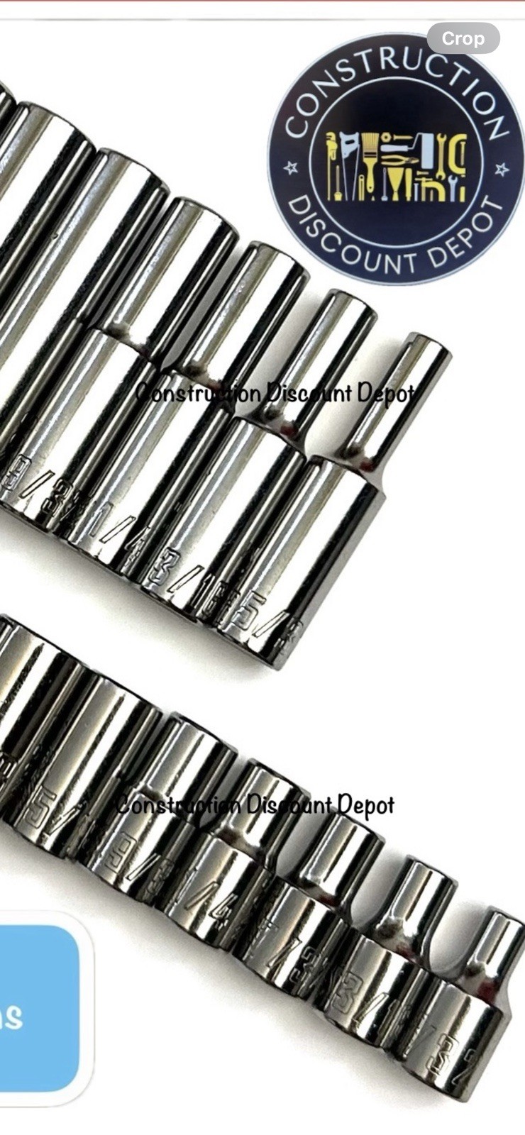 Preowned Craftsman 20 Piece 1/4″ Drive 6 Point SAE Deep And Shallow Socket Set