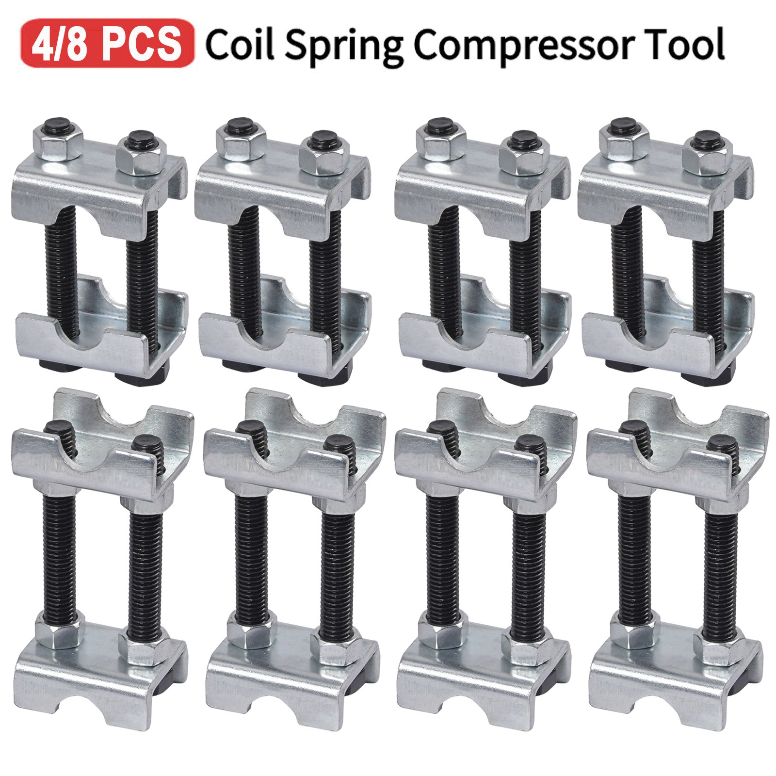4/8pcs Mini Coil Spring Compressor Adjustable Spring Struts Shocks Adjuster Tool