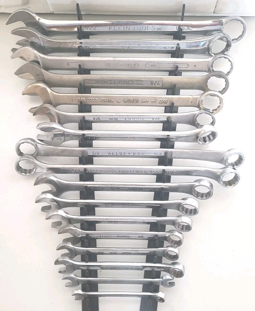 17 Vintage Wrenches Thorsen Proto Bonney Husky Wizard S-K Klein Craftsman Lot.