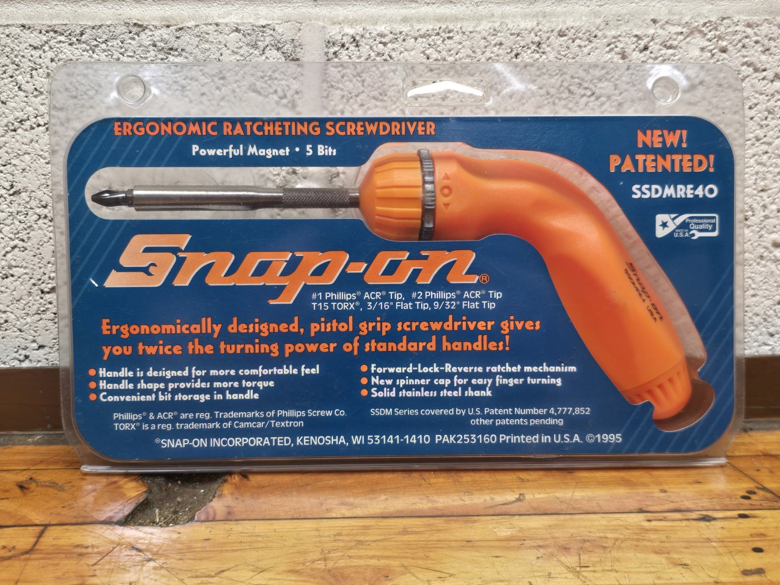 NOS Snap-On Pistol Grip Ergonomic Ratcheting Screwdriver SSDMRE4O Orange NEW
